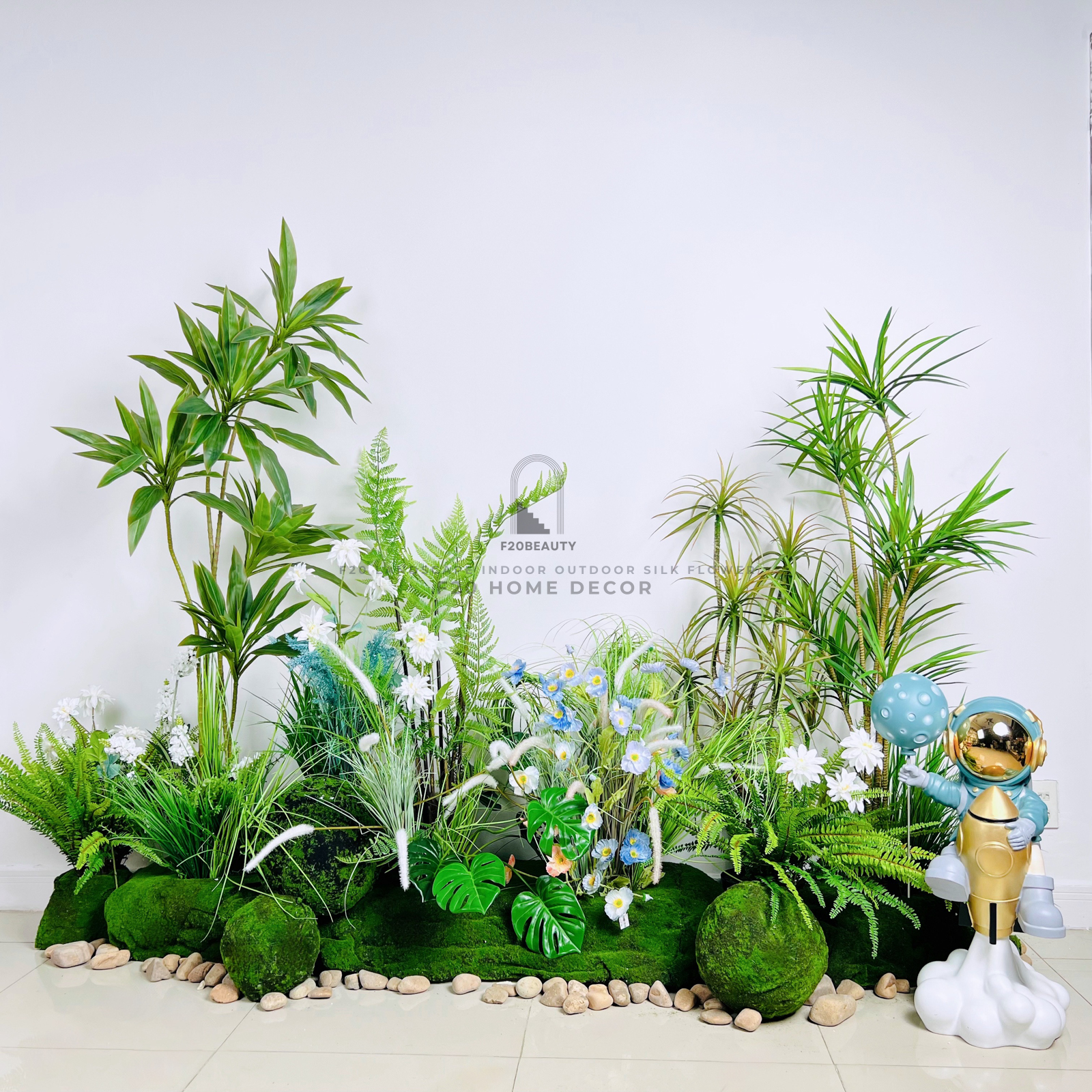 Thi công tiểu cảnh cây giả phong cách Zen Boogie