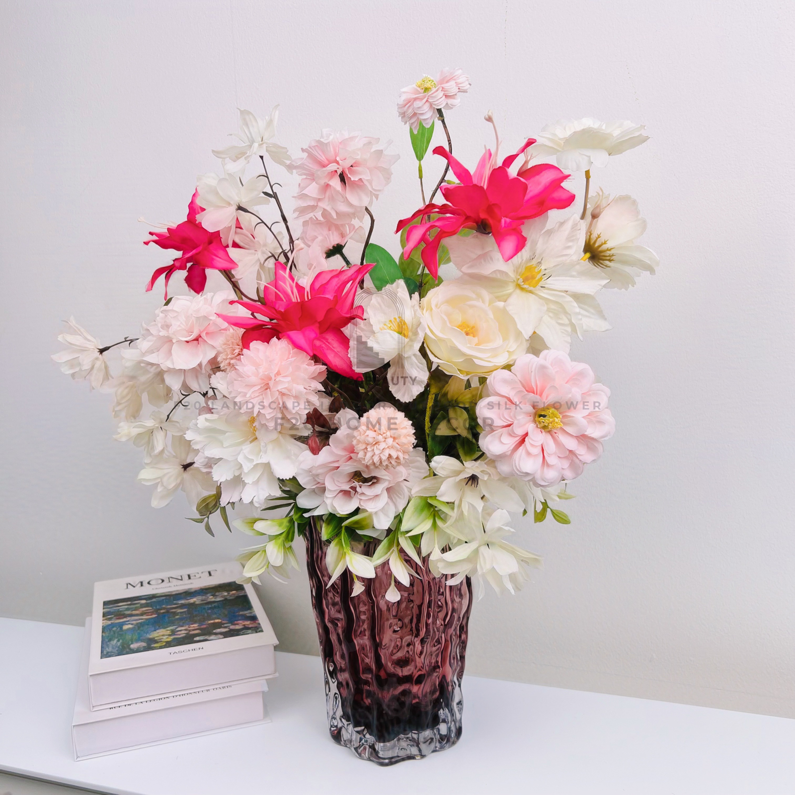 Bình hoa giả Eden cắm sẵn để bàn đẹp - Nét đẹp tinh tế trong phòng khách của bạn