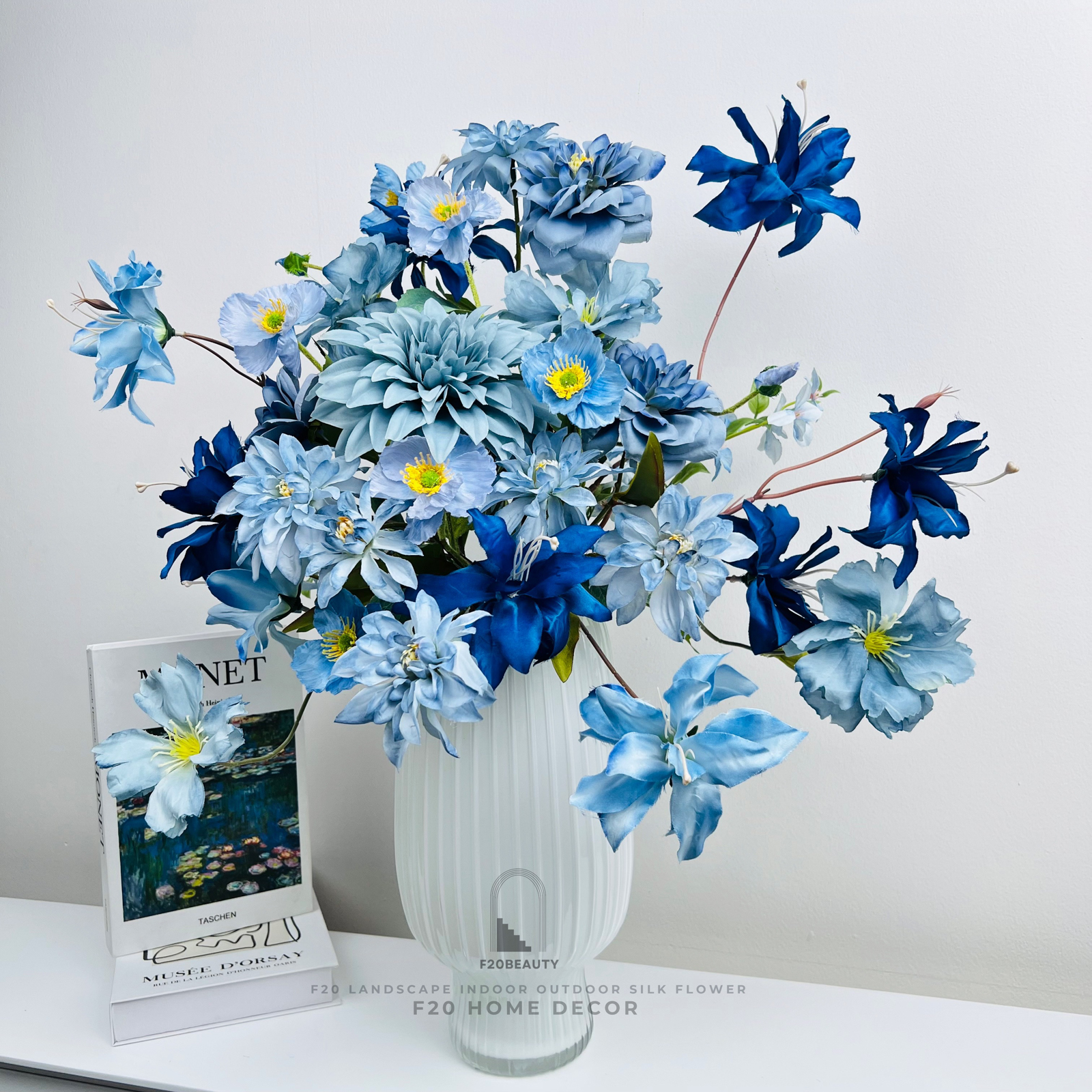 Bình hoa giả Roven cắm sẵn để bàn đẹp