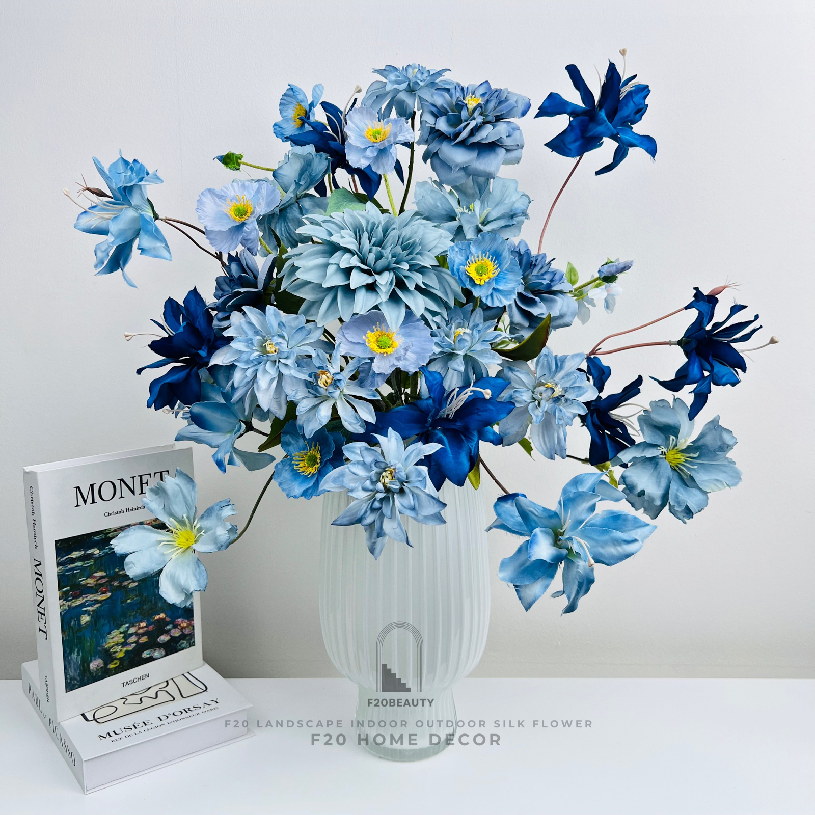 Bình hoa giả Roven cắm sẵn để bàn đẹp - Phong cách & Tinh tế