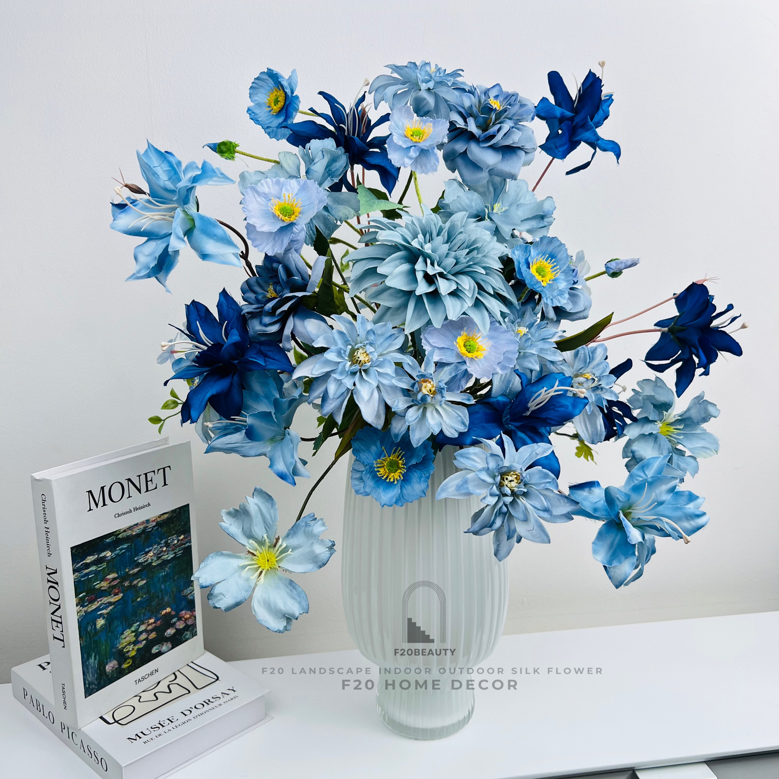 Bình hoa giả Roven cắm sẵn để bàn đẹp - Vẻ đẹp tinh tế