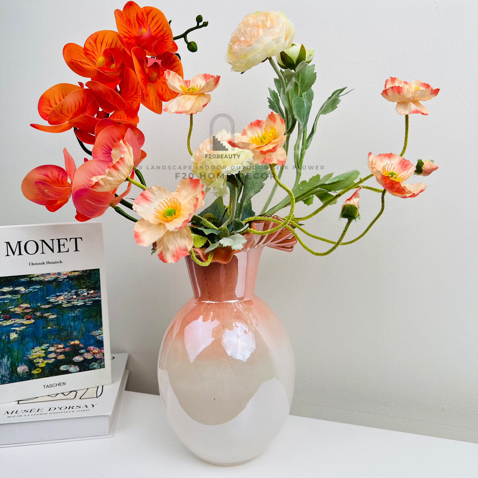 Bình hoa giả Emma cắm sẵn để bàn đẹp