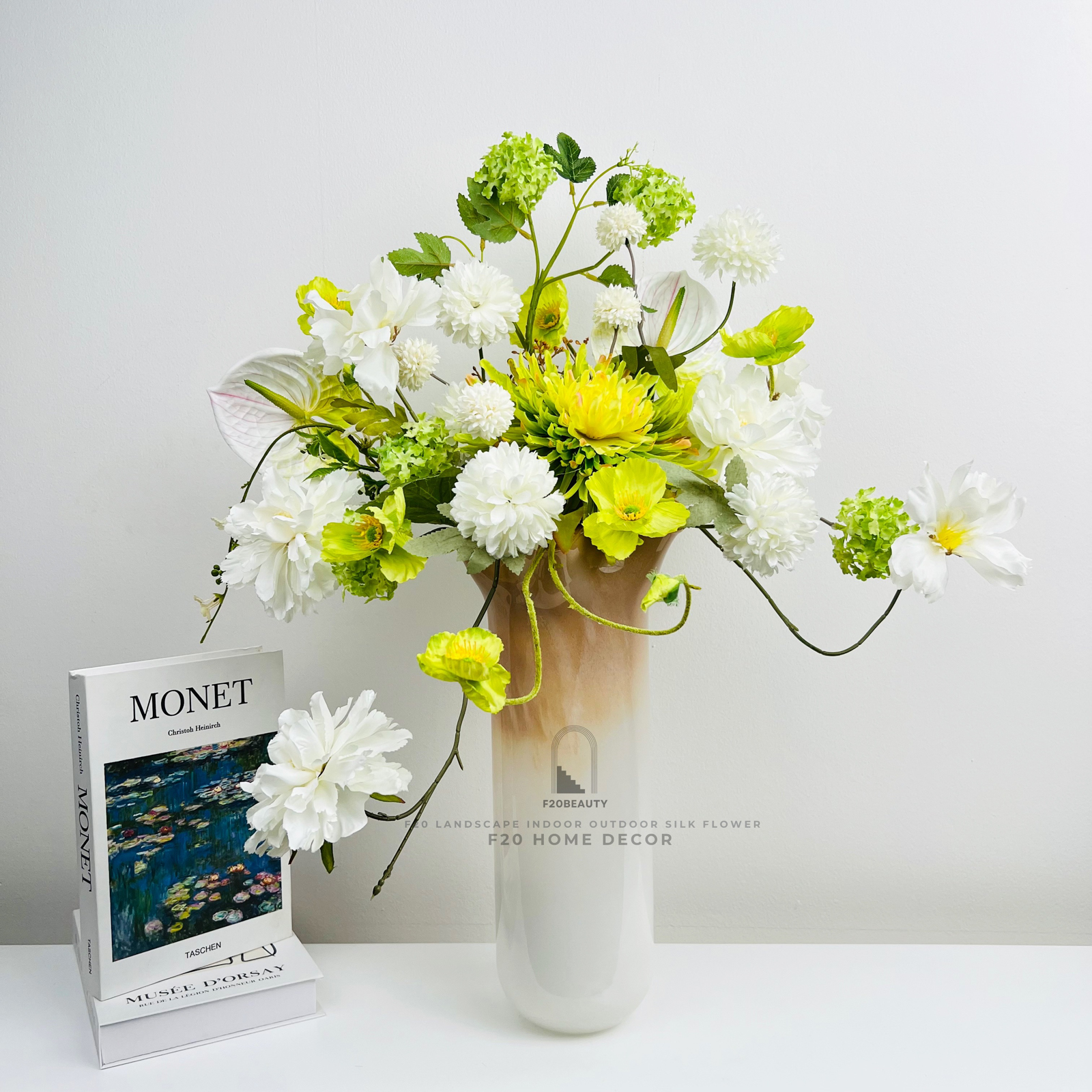 Bình hoa giả Mona cắm sẵn để bàn - Thanh lịch & Tinh tế