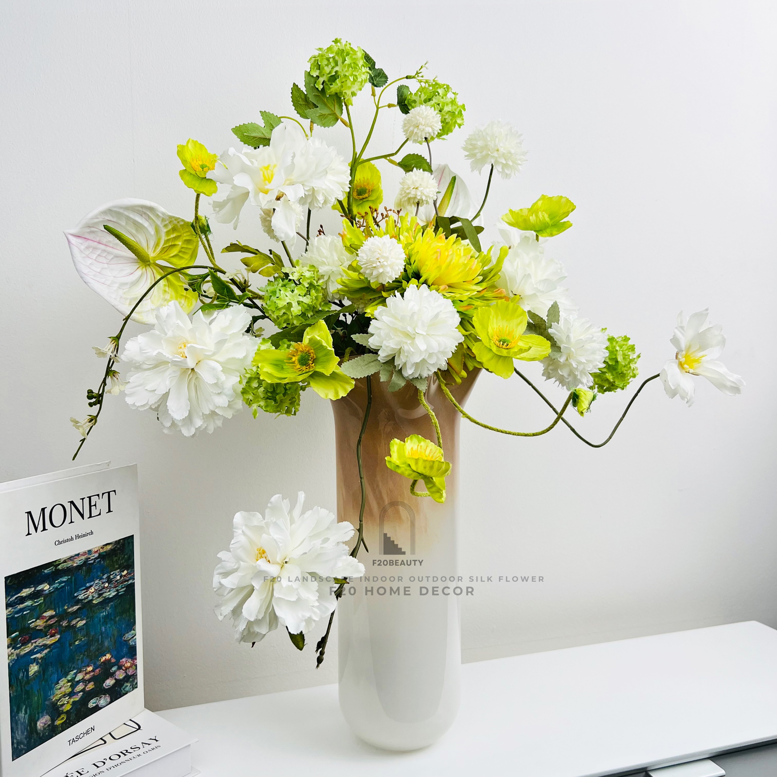 Bình hoa giả Mona cắm sẵn để bàn