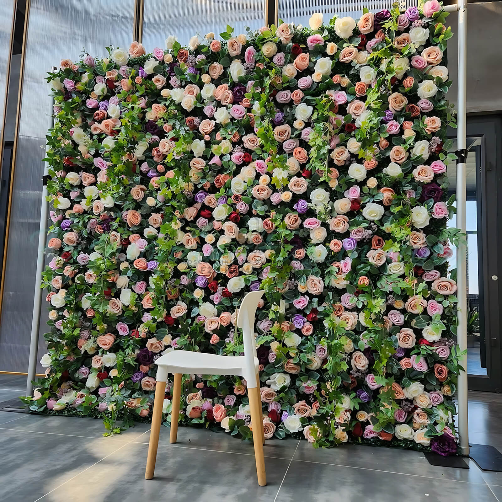 Thi công vách ngăn tường hoa giả trang trí văn phòng