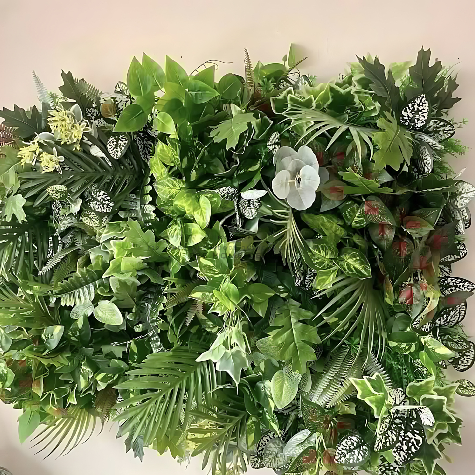 Tường cây giả Monstera dương xỉ nhiệt đới sự lựa chọn hoàn hảo cho không gian ngoại thất