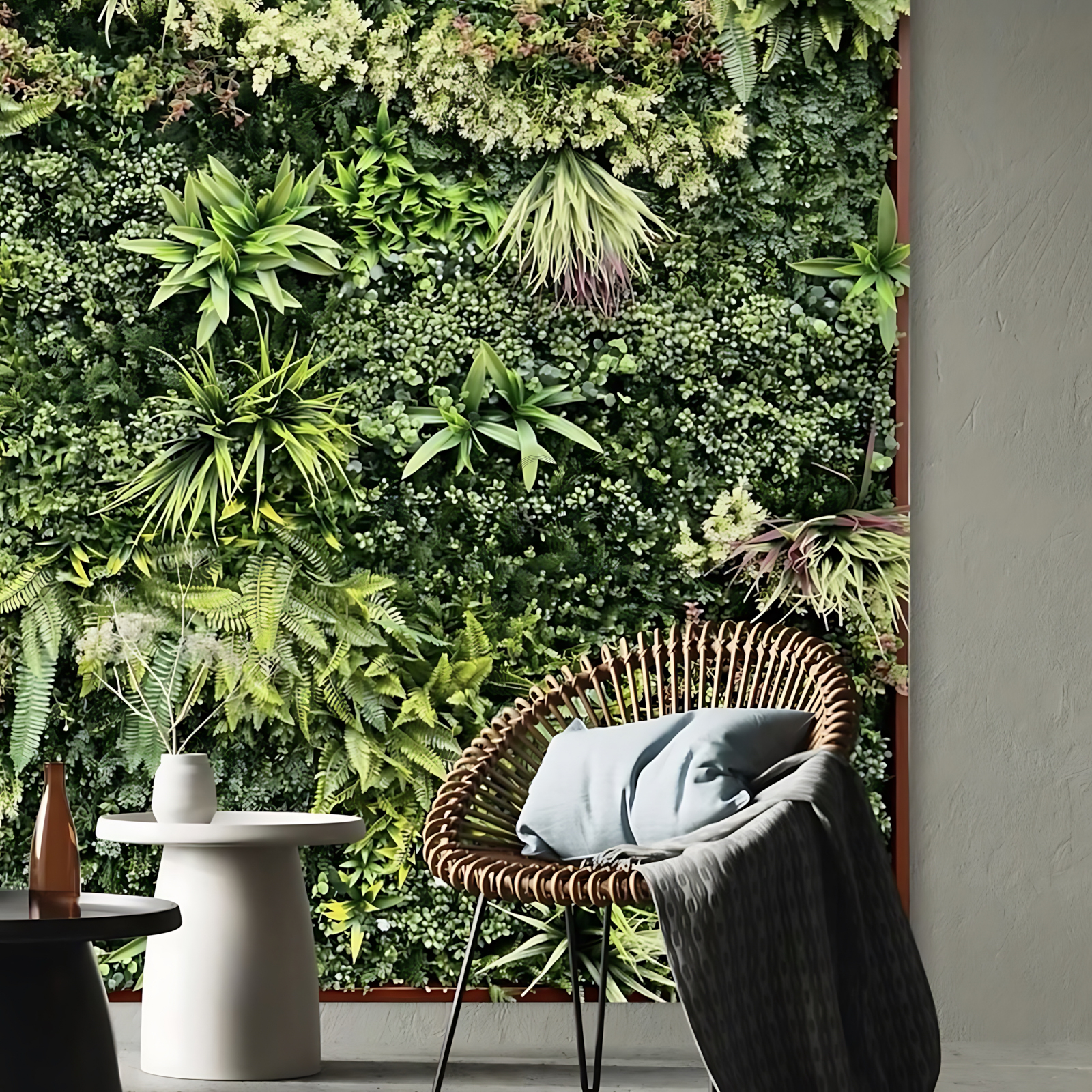 Tường cây giả trang trí nội thất khám phá sự độc đáo của trang trí
