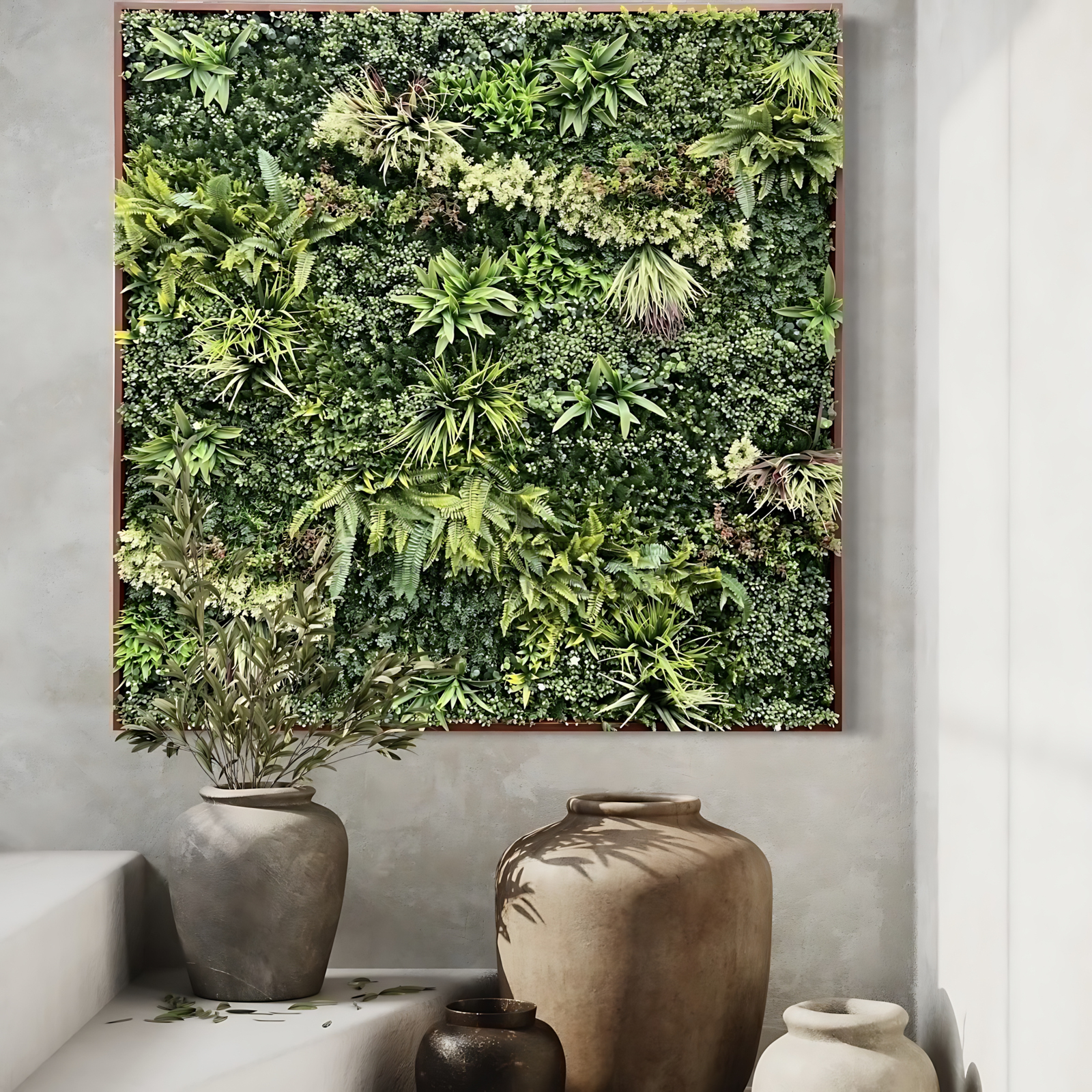 Tường cây giả trang trí nội thất