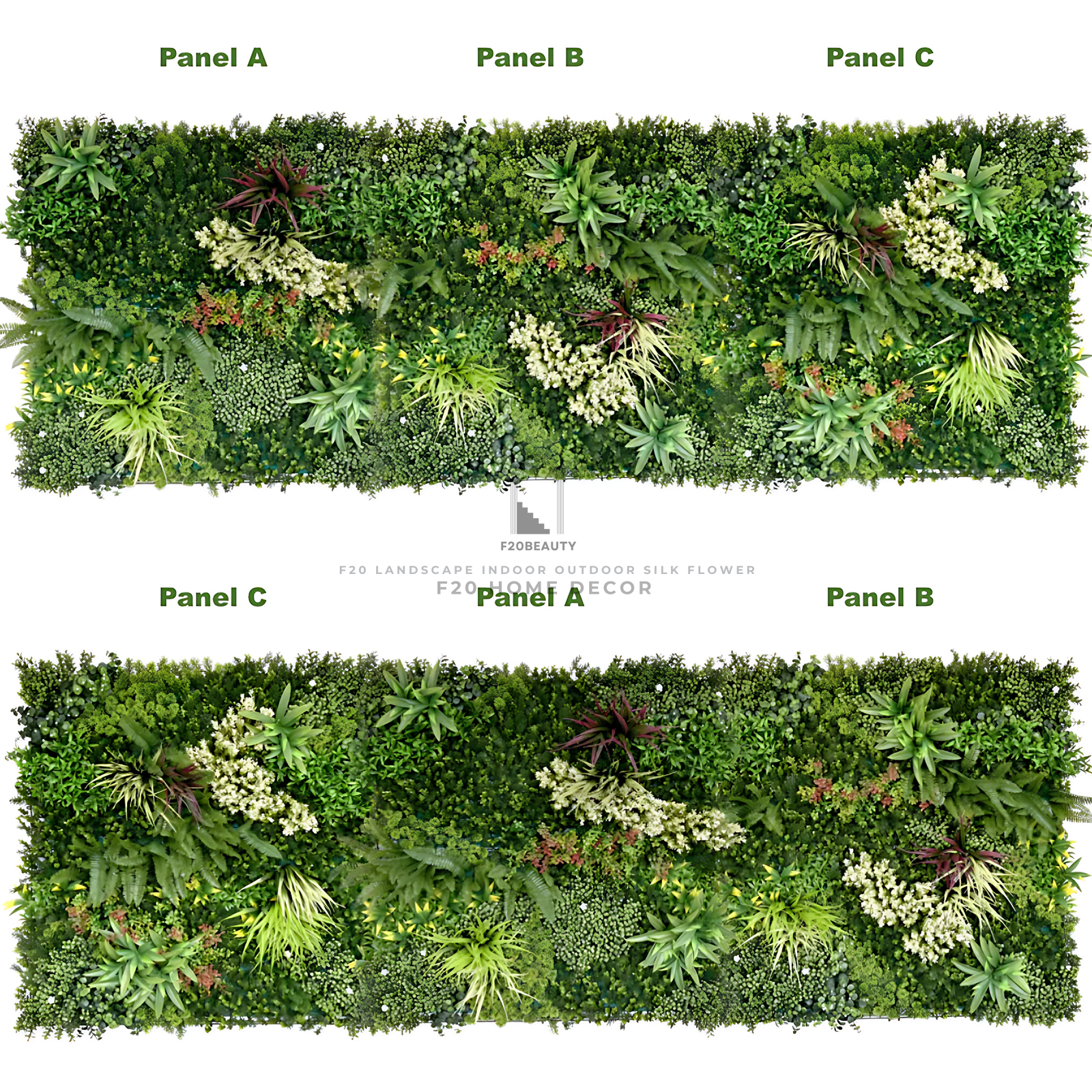 Thiết kế tường cây giả trang trí ngoại thất sân vườn