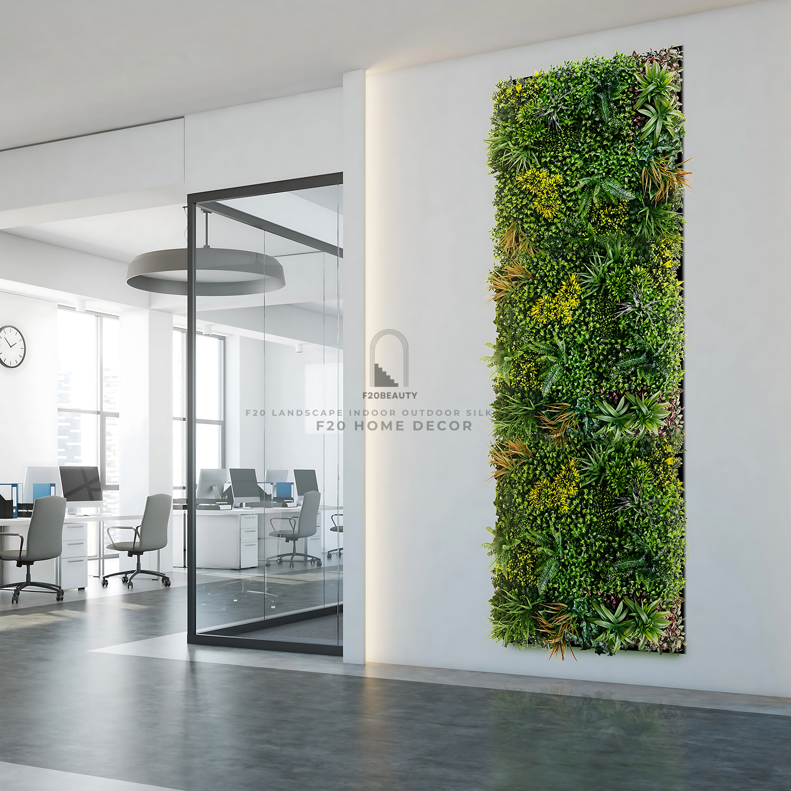 Tường cây giả trang trí văn phòng