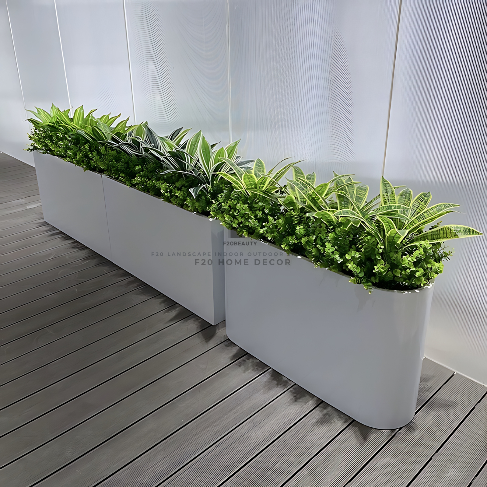 Bục cây lưỡi hổ giả trang trí văn phòng sáng tạo trong không gian làm việc