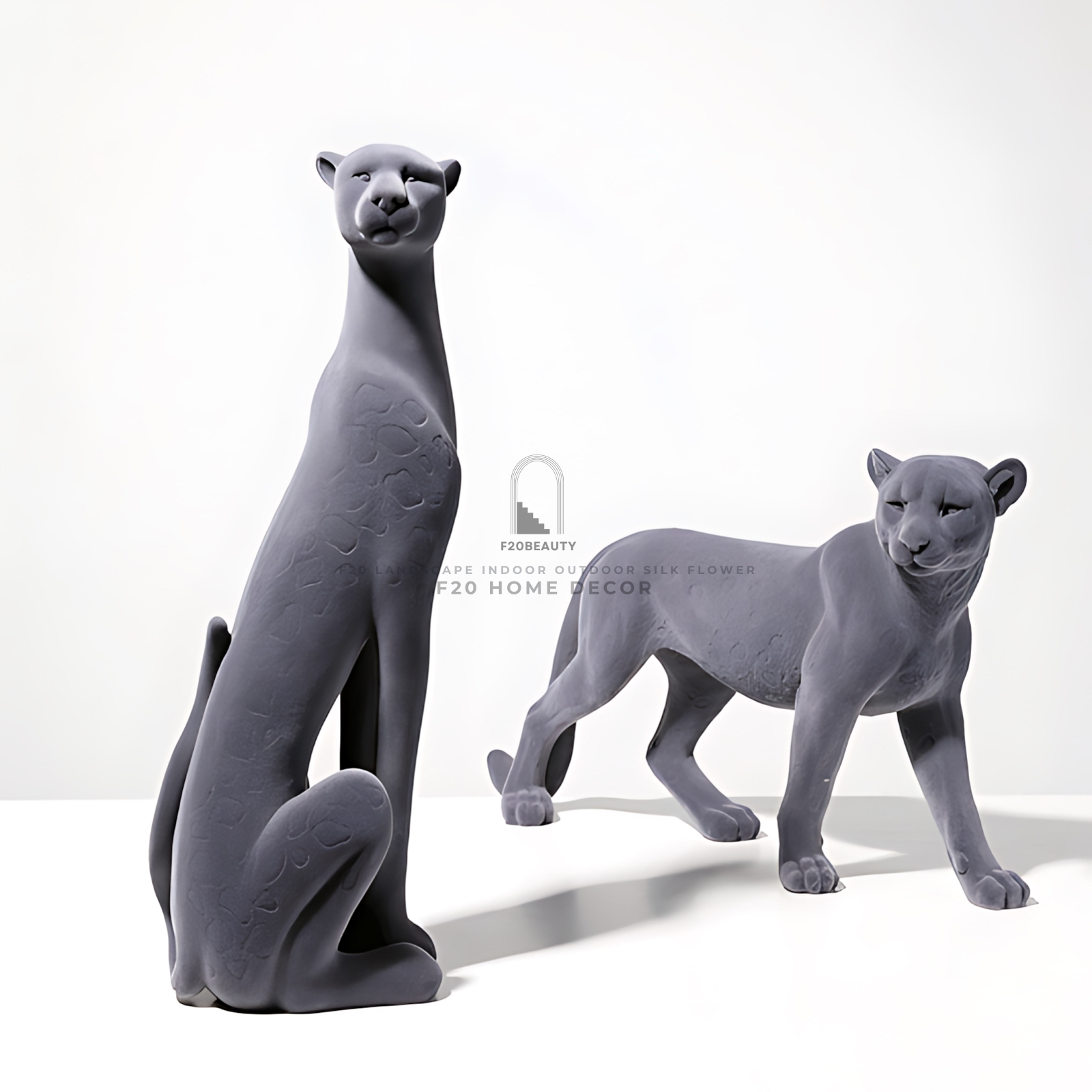 Tượng nghệ thuật báo Jaguar