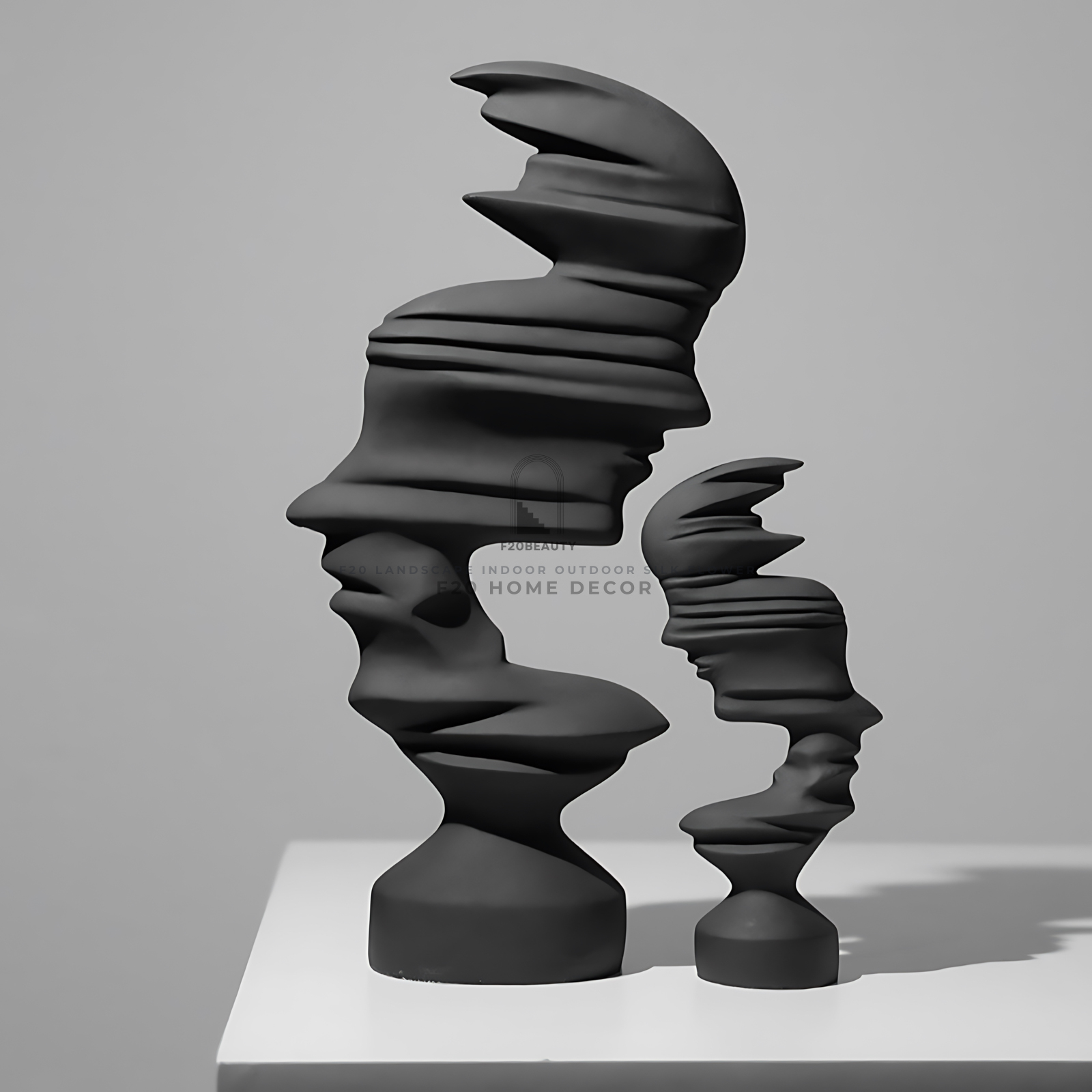 Tượng nghệ thuật điêu khắc mặt nạ 2 chiều