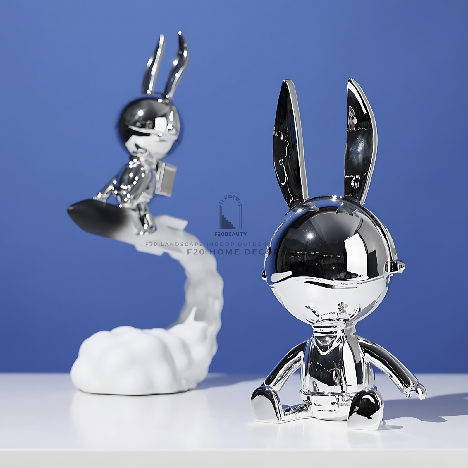 Tượng nghệ thuật thỏ mặt trăng