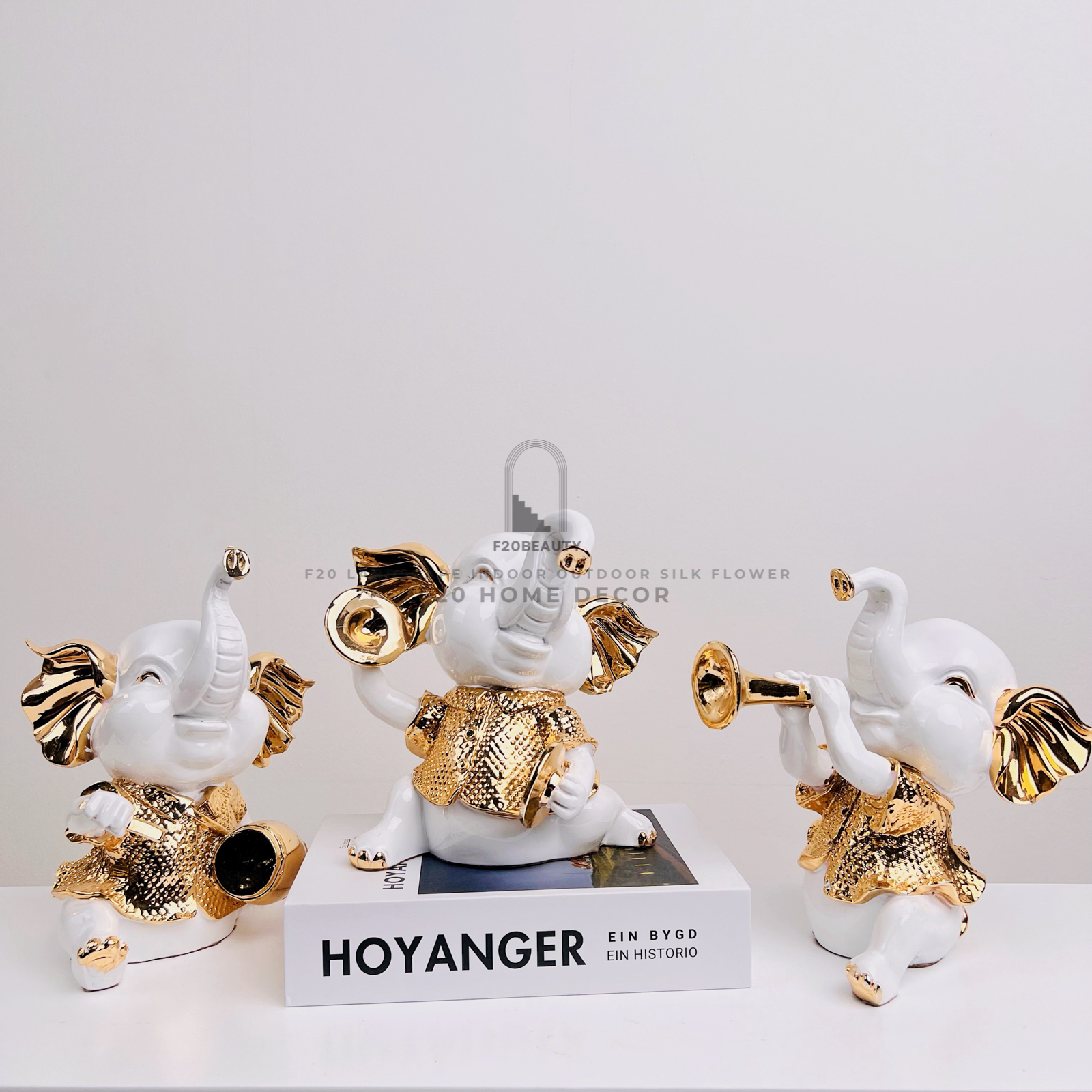 Tượng Ban Nhạc Voi mạ vàng gợi cảm hứng nghệ thuật