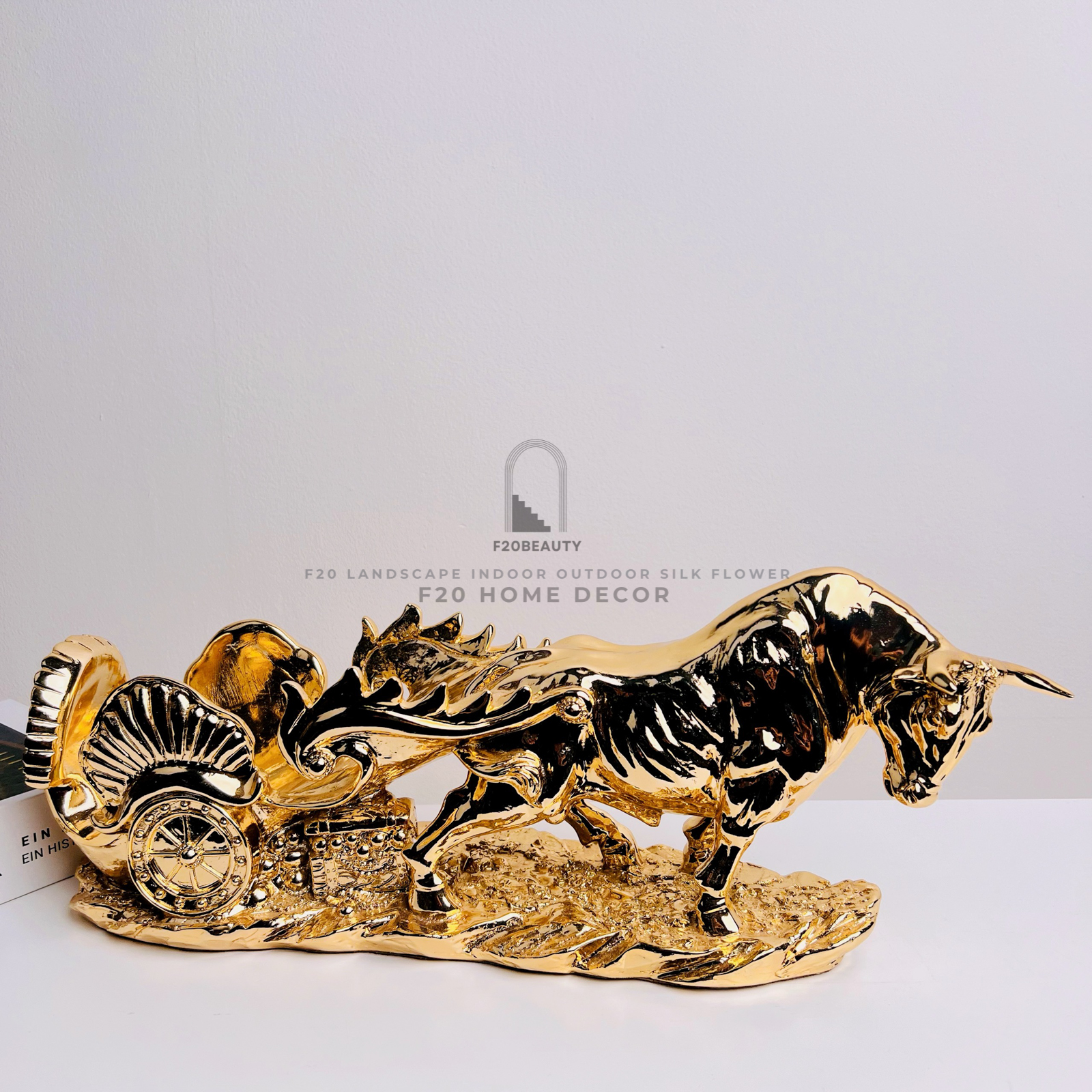 Vẻ đẹp mạnh mẽ của kệ đựng rượu tượng trâu