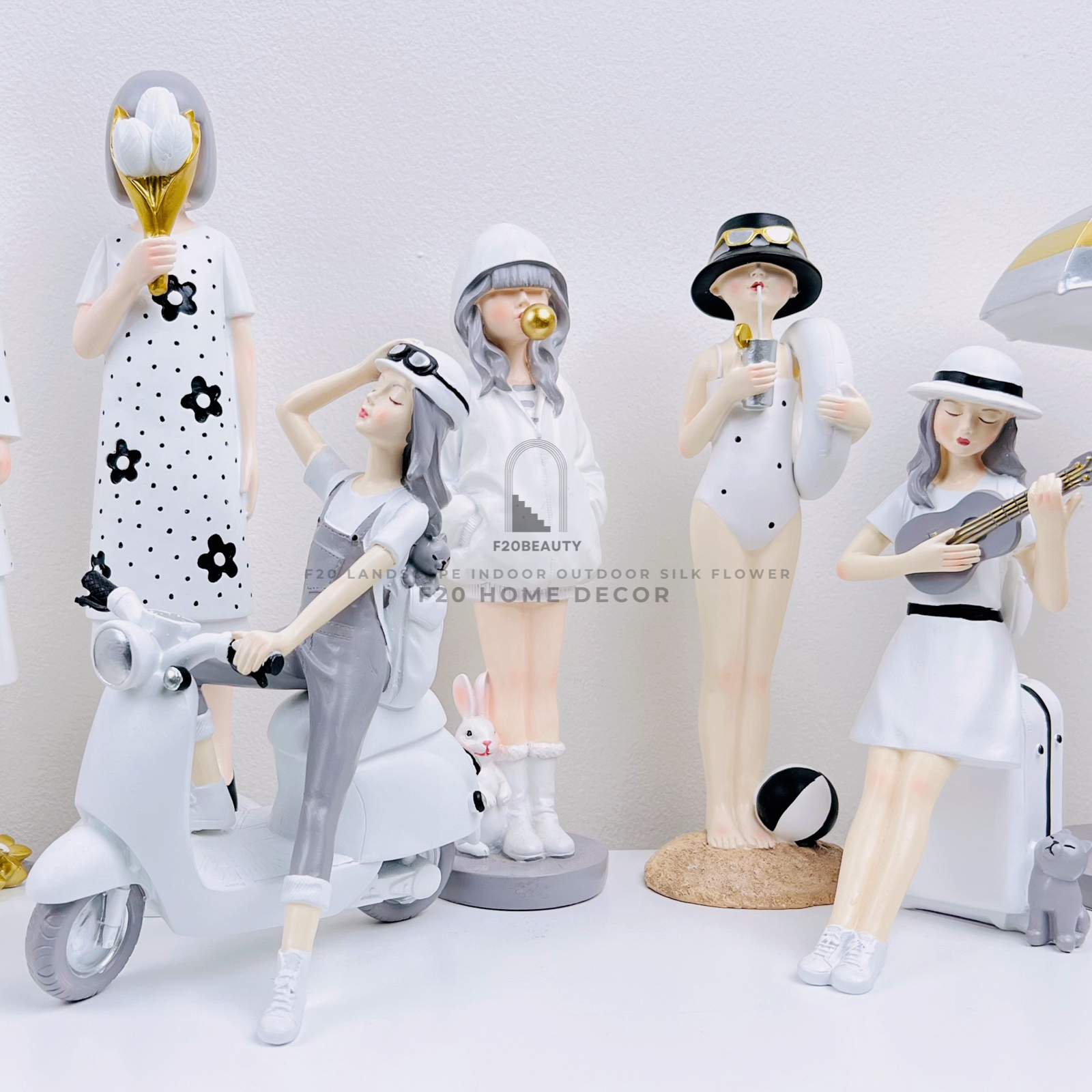 Tượng cô gái đáng yêu cá tính và năng động