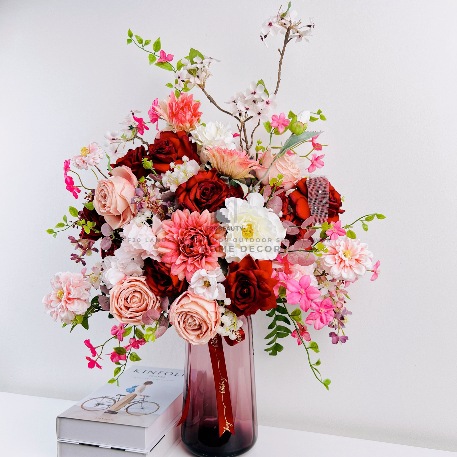 Bình hoa Daling giả cắm sẵn để bàn đẹp