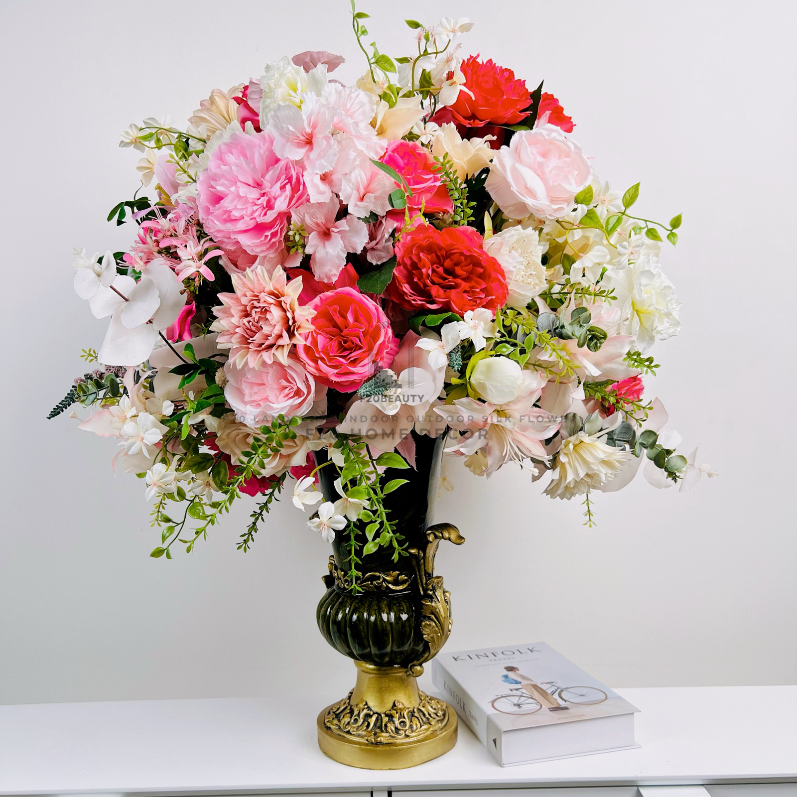 Bình hoa hồng giả Makila thanh lịch và tinh tế