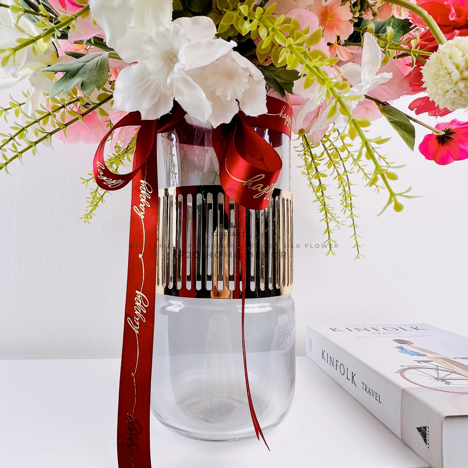 Bình hoa Nami giả cắm sẵn để bàn đẹp