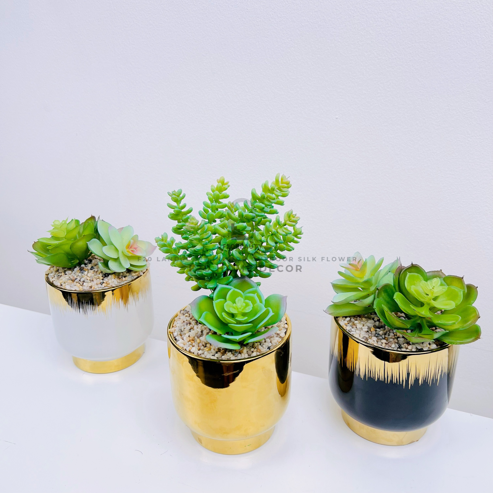 Mang thiên nhiên vào nhà với chậu sen đá giả nhiều mẫu