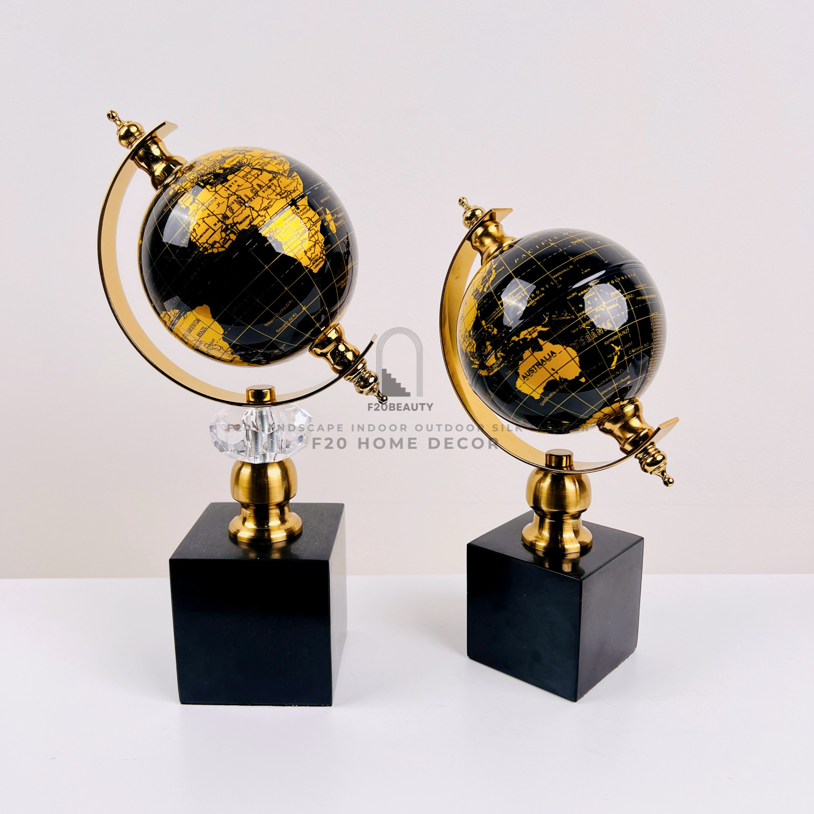 Tượng quả cầu kim loại cho không gian thêm ấn tượng