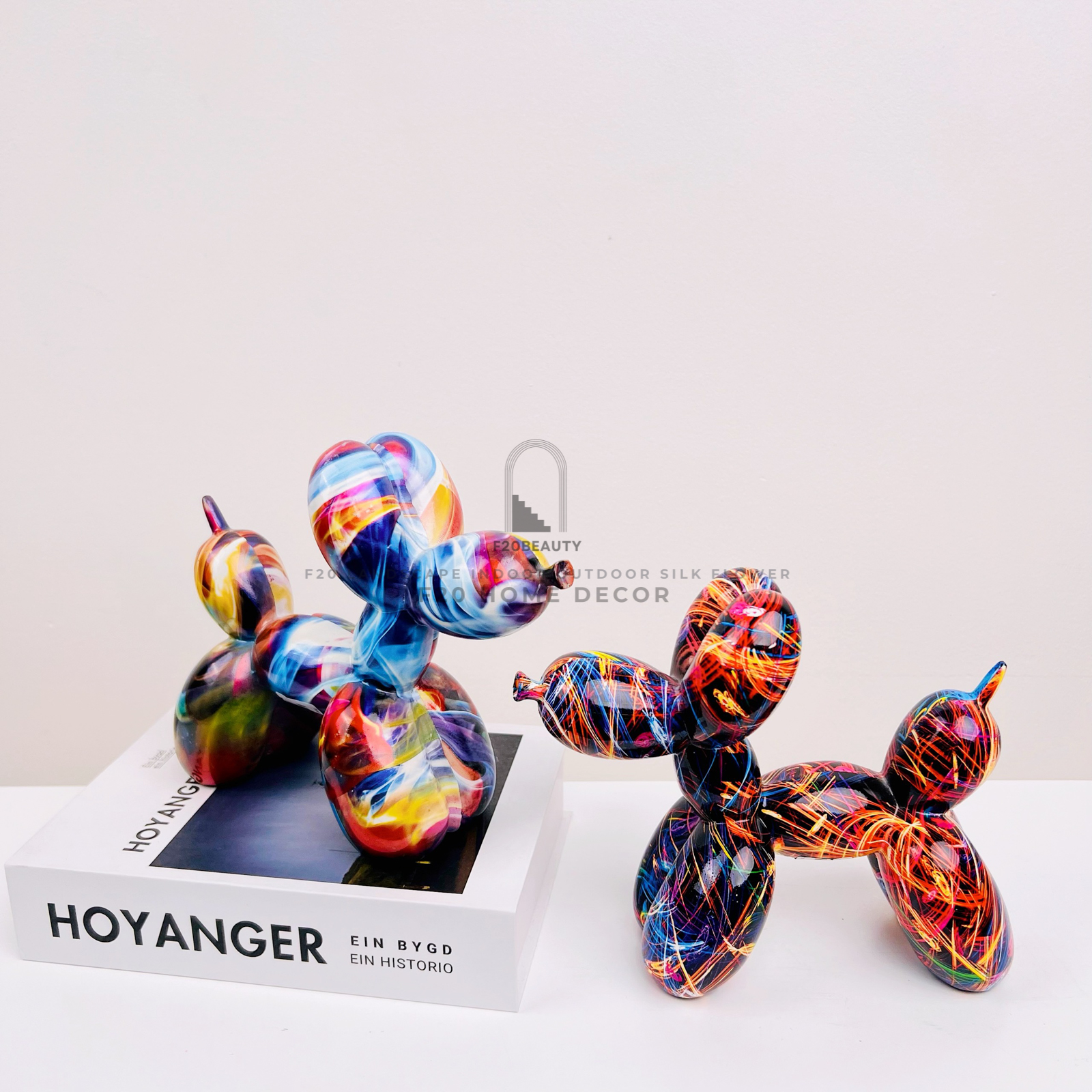 Tượng chó Balloon ngũ sắc - Món đồ trang trí thu hút mọi ánh nhìn