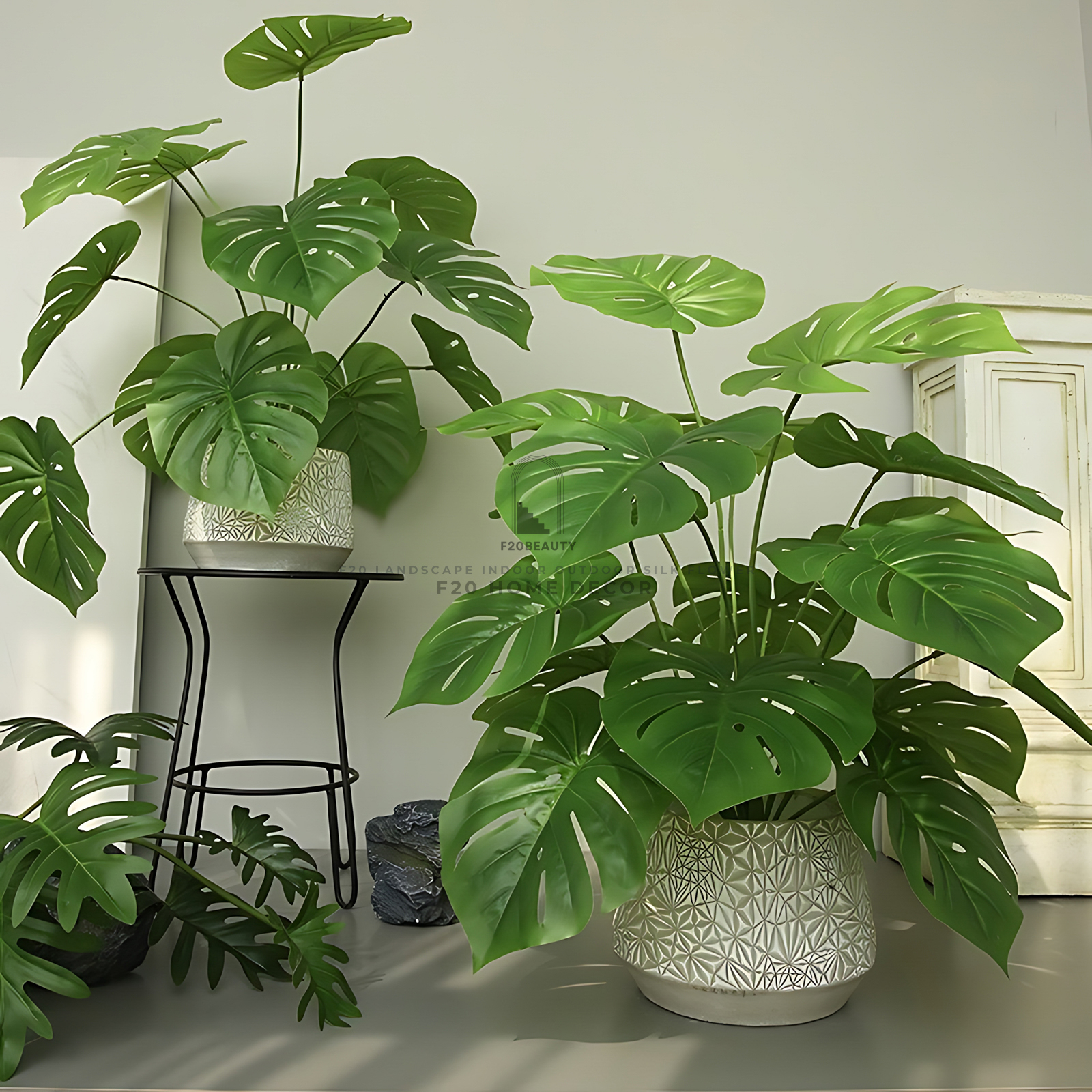 Cành cây Monstera 18 lá giả