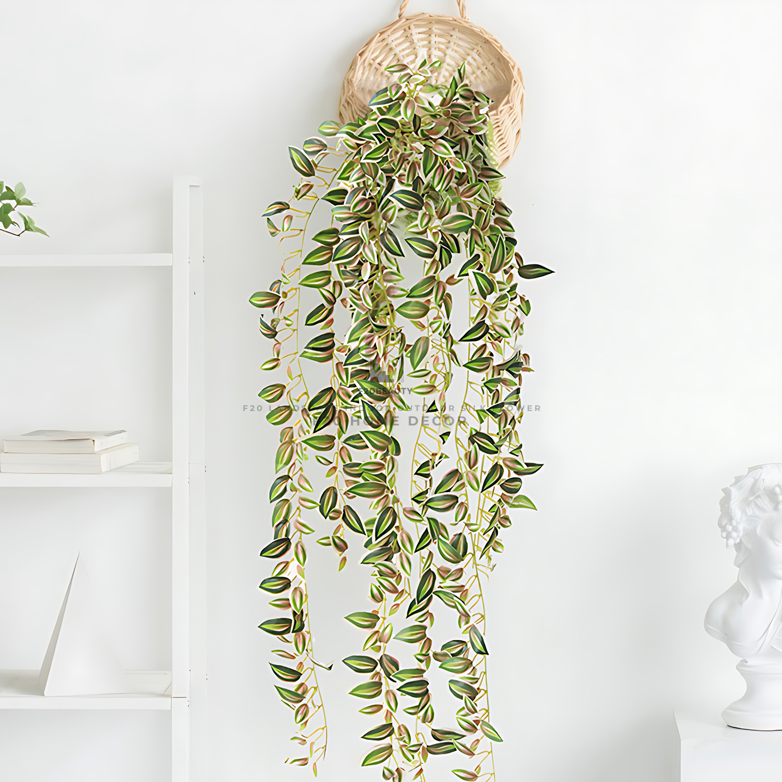 Cành cây thài lài tía giả treo tường