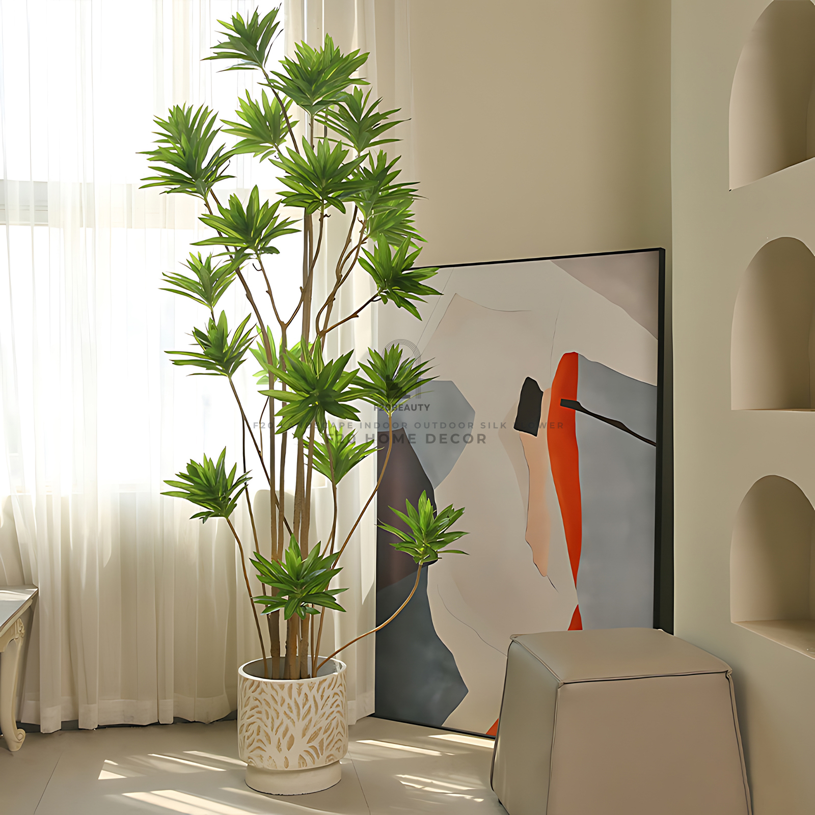 Cây thủy trúc giả 160cm 17 nhánh hoa