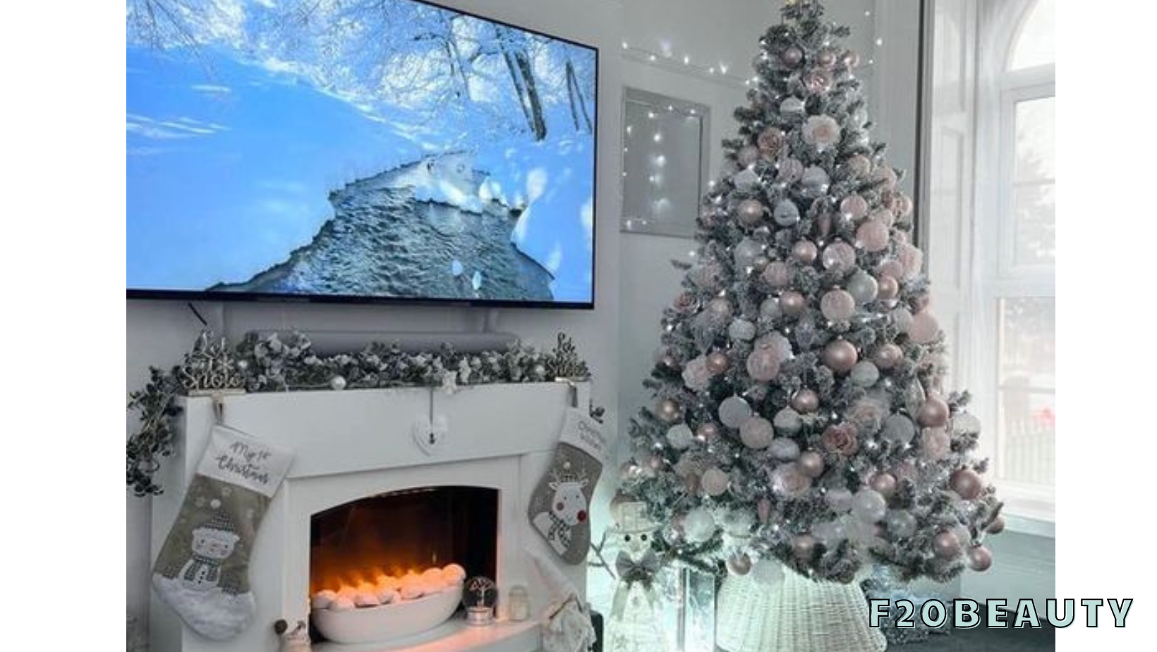 Phòng khách decor noel