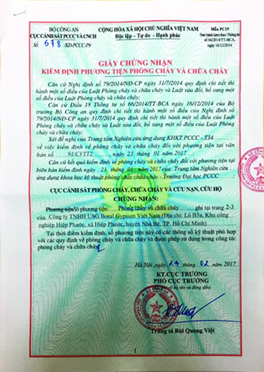 Hình ảnh trần thạch cao được chứng nhận chống cháy, đảm bảo an toàn cho ngôi nhà