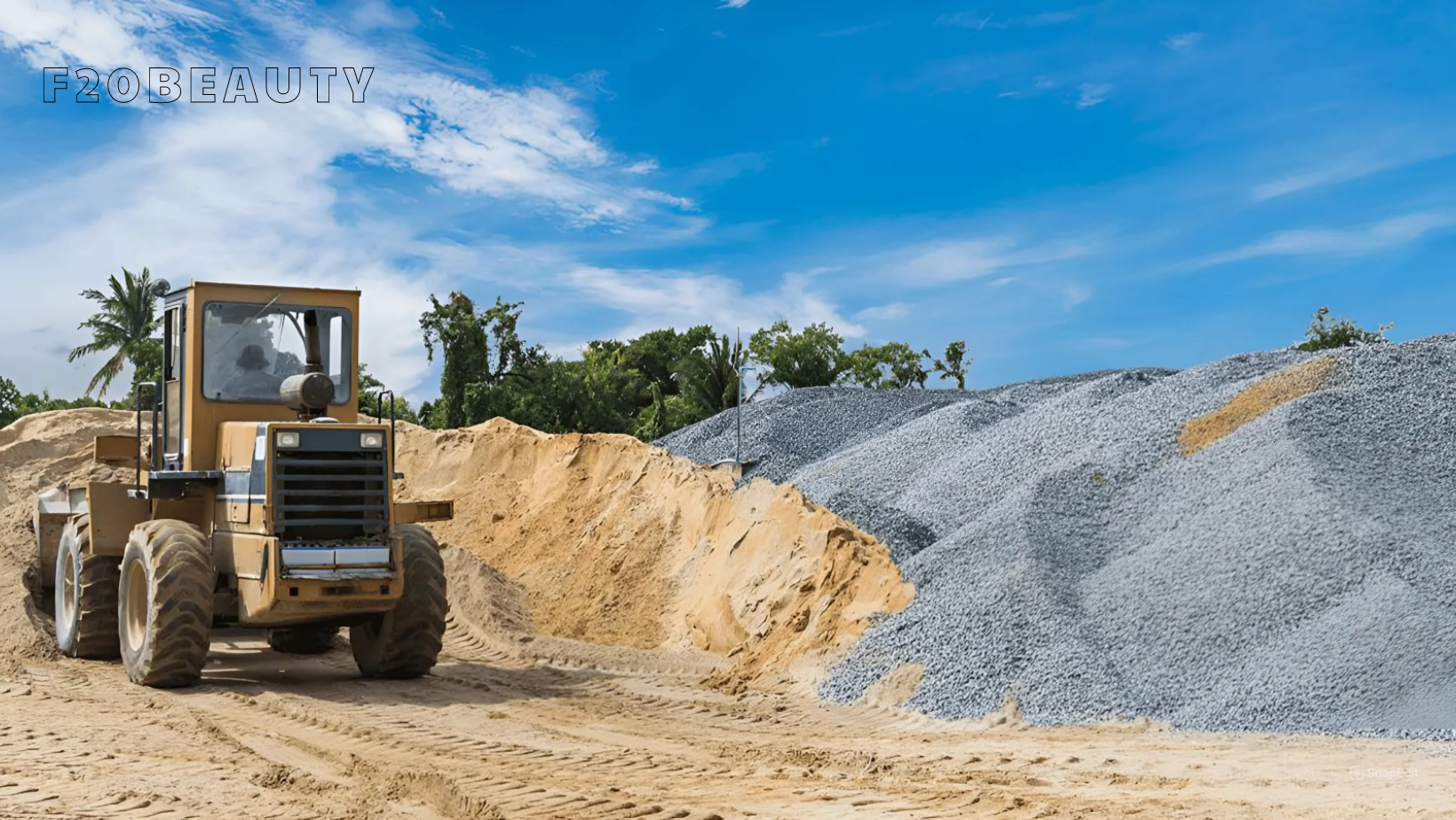 Hình ảnh cát được sử dụng trong xây dựng nhà ở.