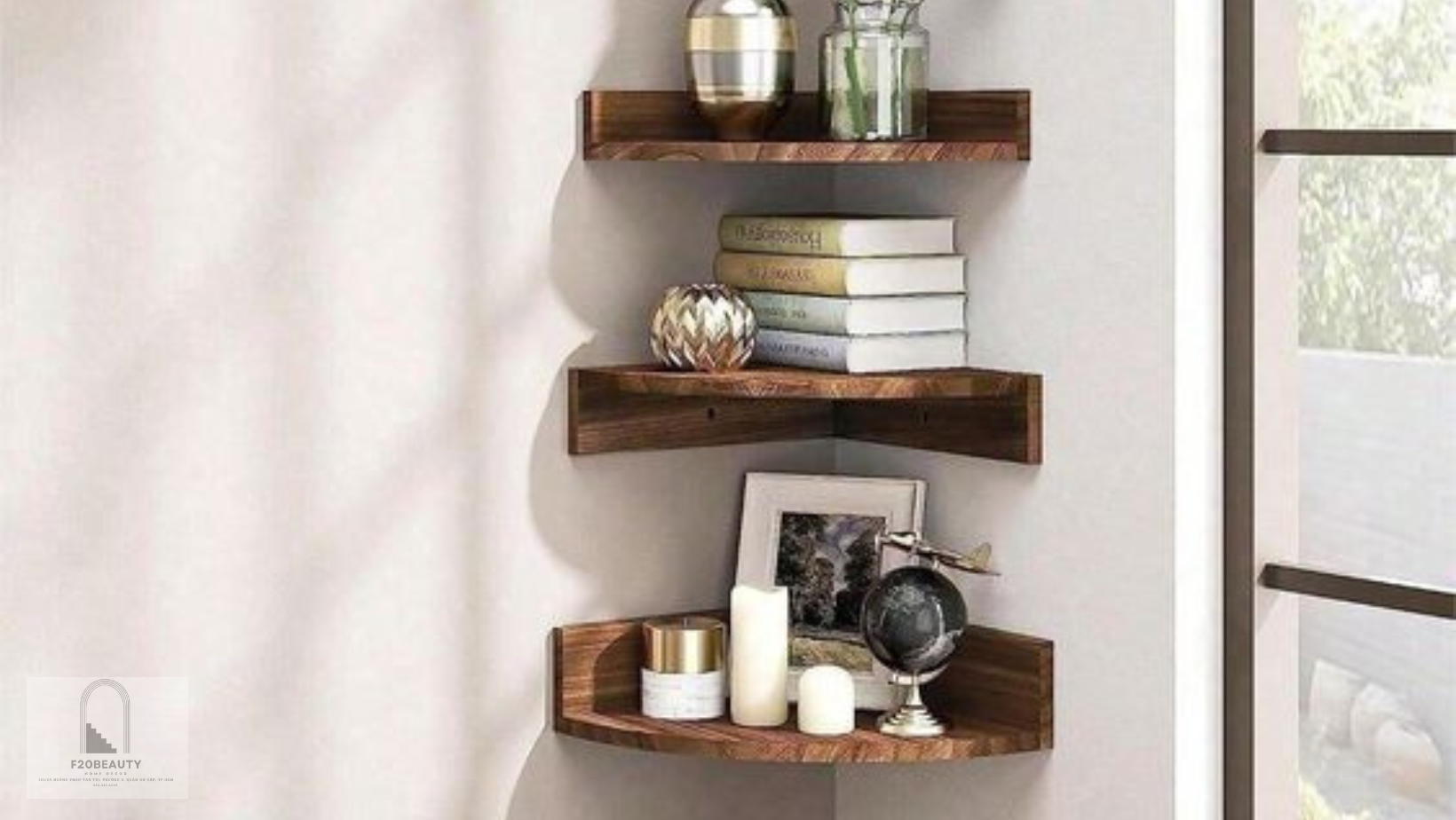 Kệ gỗ góc