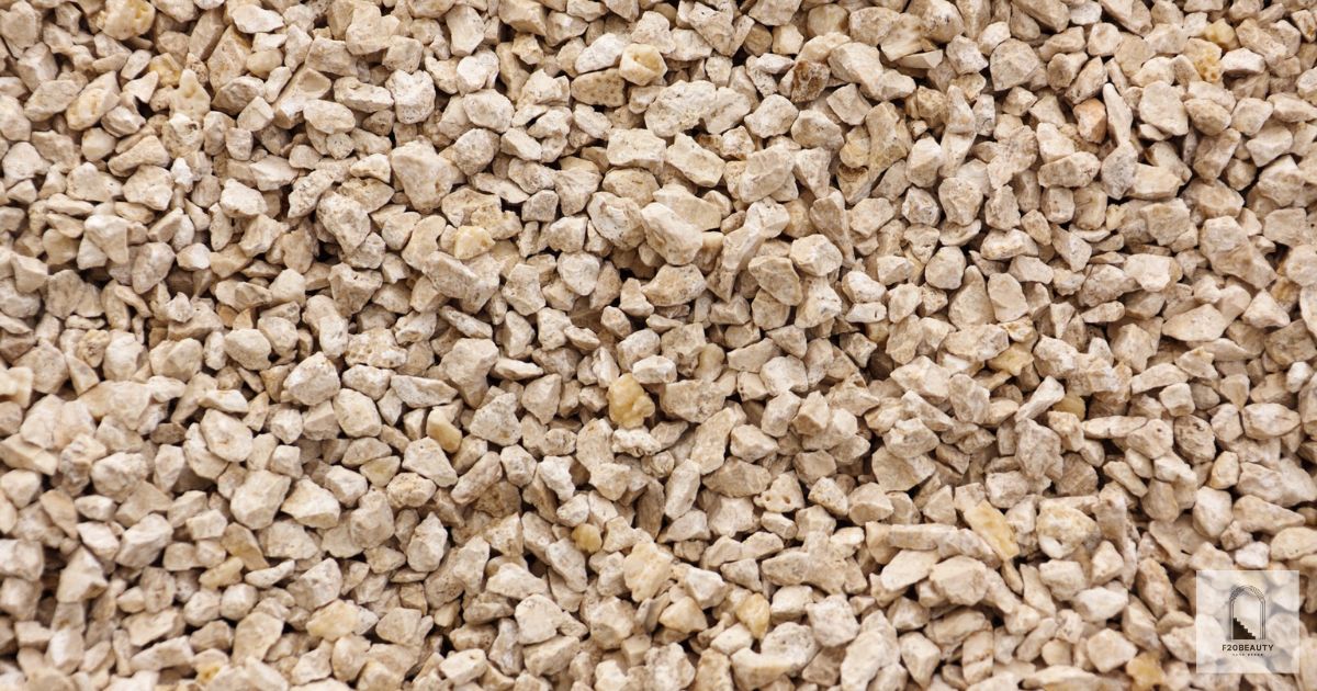 Hình ảnh sỏi được sử dụng trong công trình xây dựng.