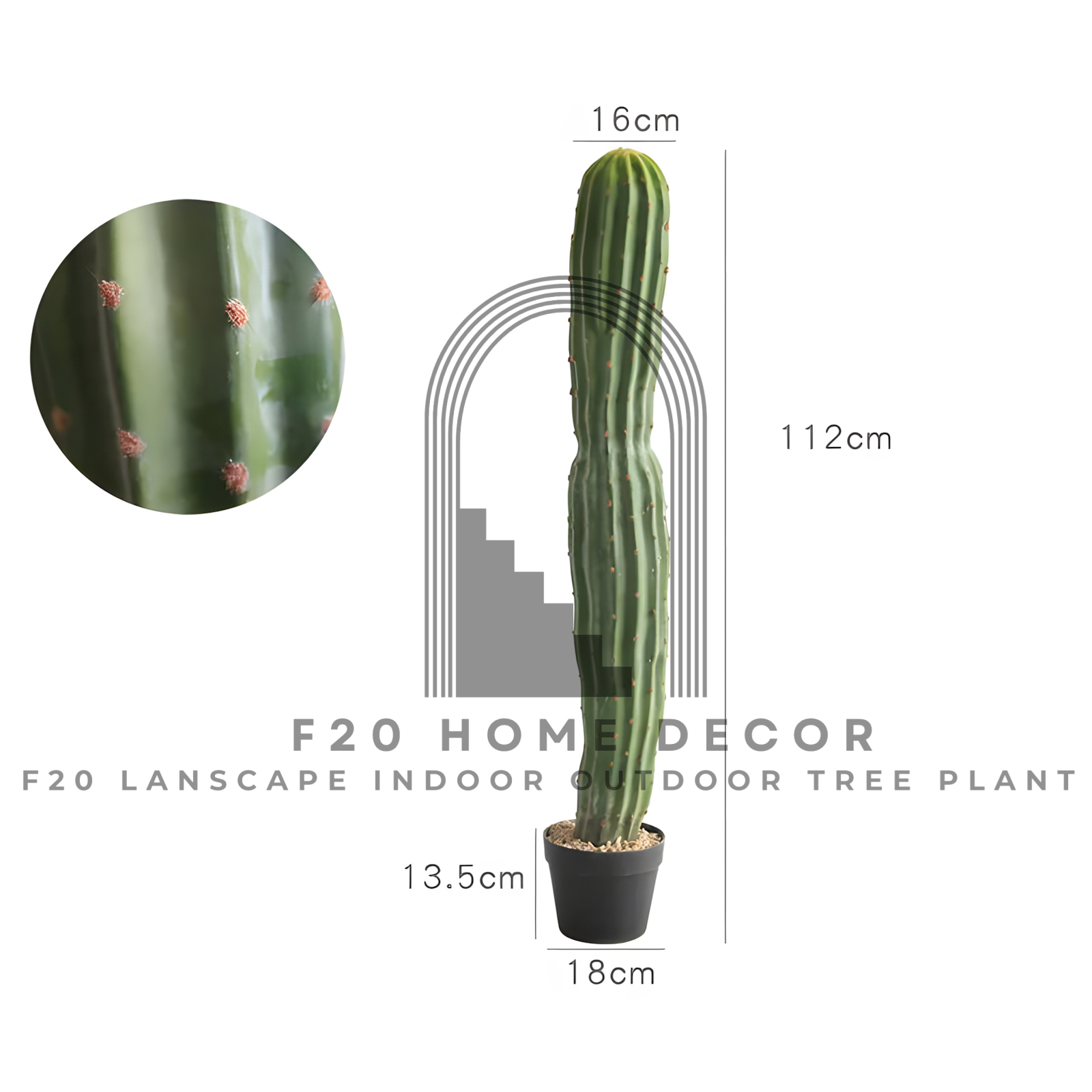 Cây xương rồng cột giả 112cm