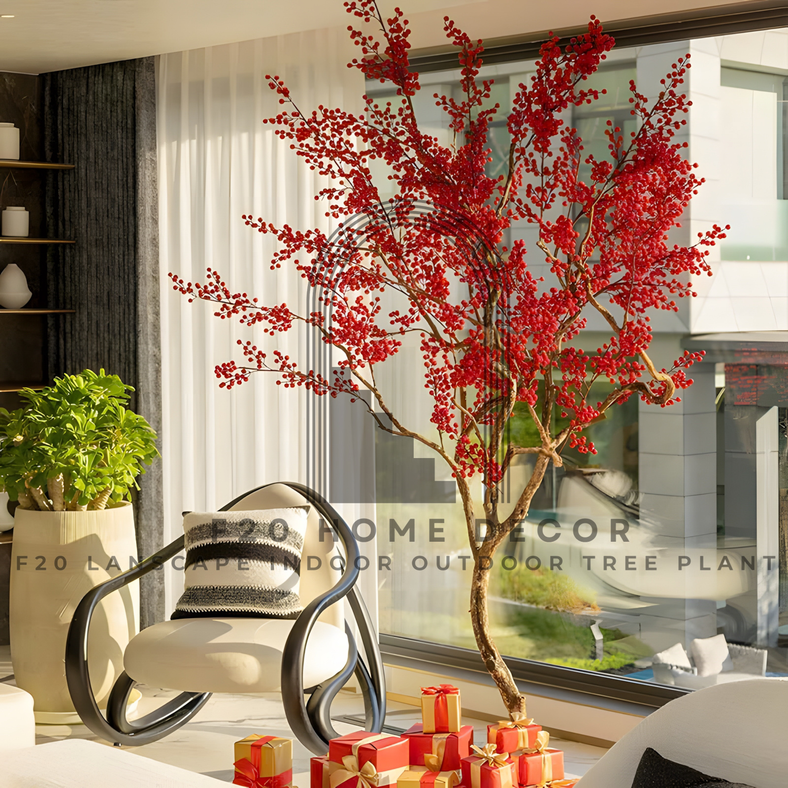 Cây đông đào giả đỏ rực rỡ - Tạo không khí tết rộn ràng