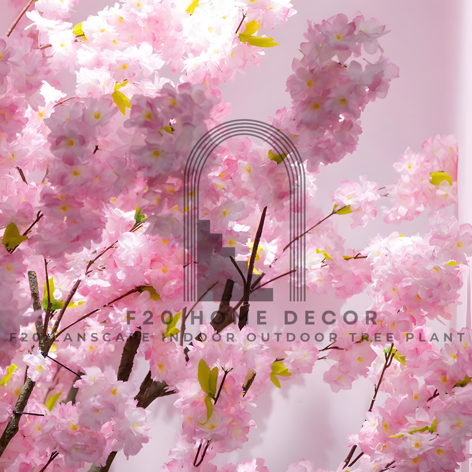 Chi tiết hình ảnh cành lá hoa anh đào giả