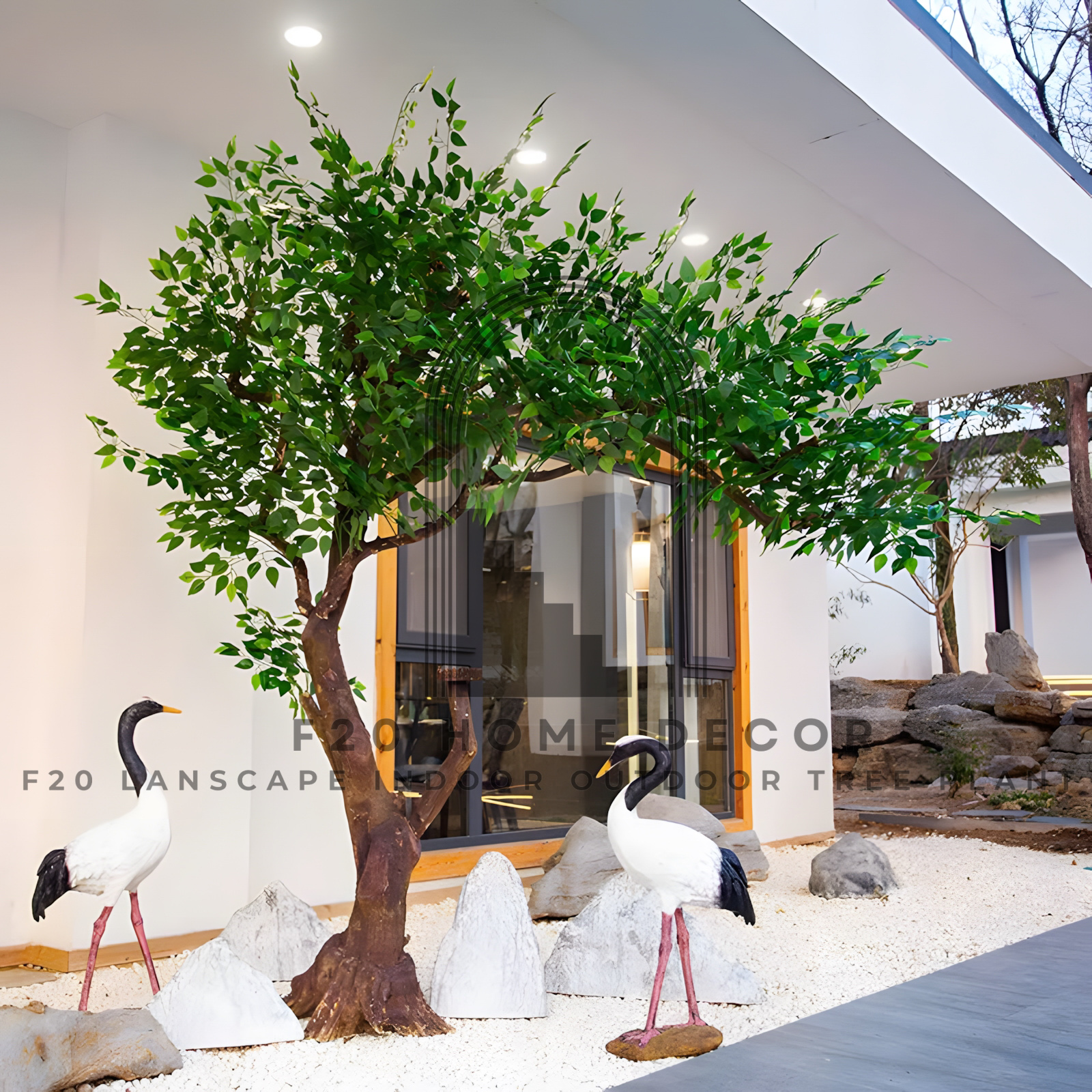 Cây si giả trang trí quán cafe