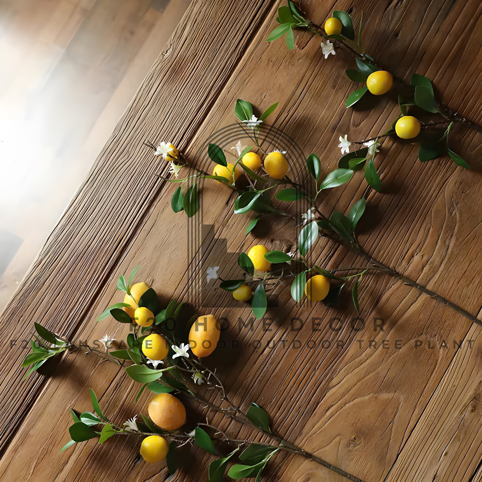 Mô tả chi tiết về cành cây vàng có hoa với các mẫu khác nhau