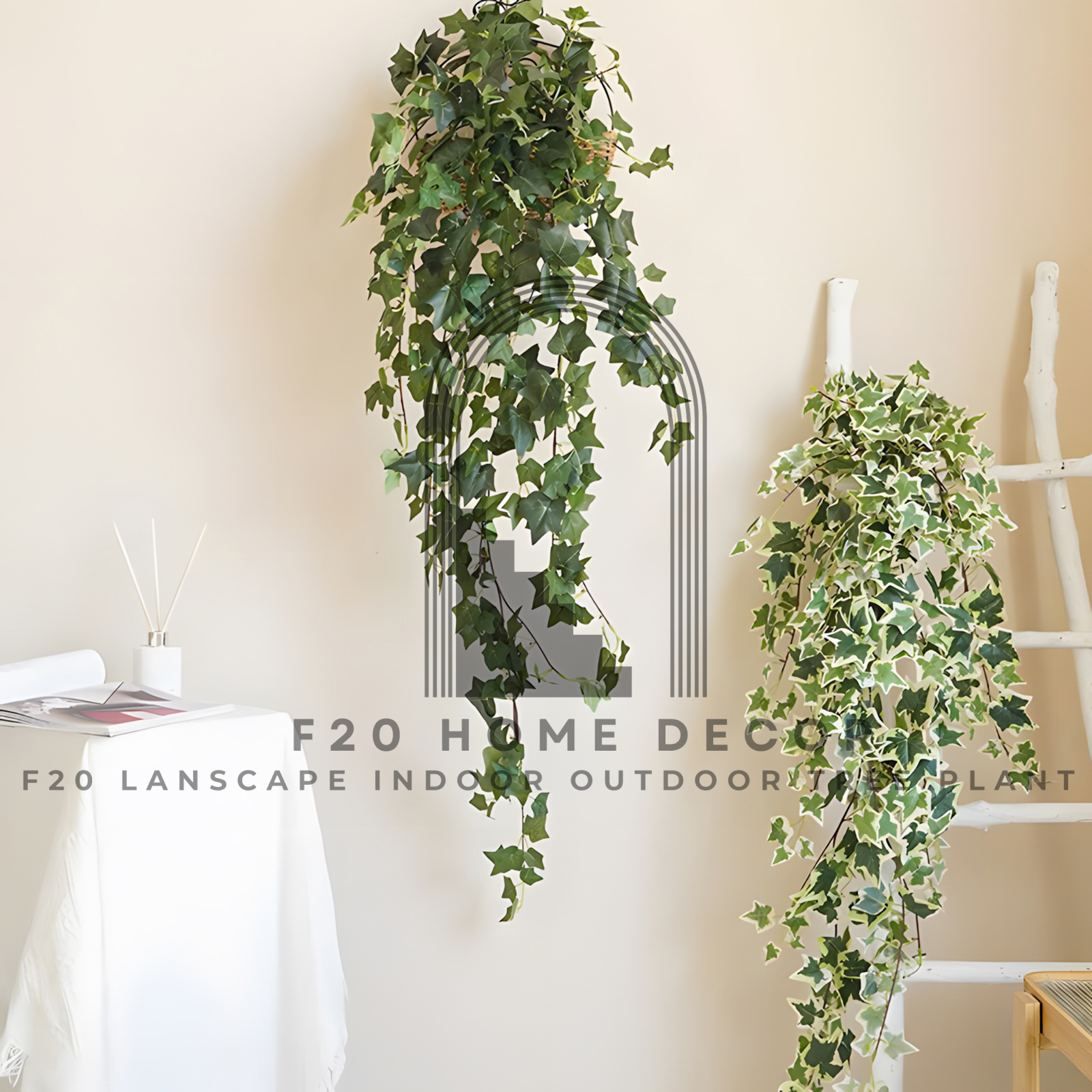 Cành cây rủ treo tường 130cm dùng trang trí