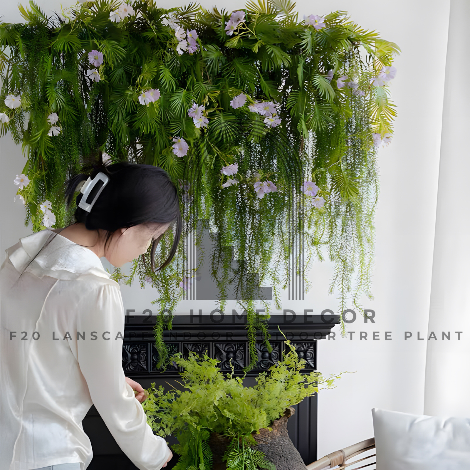 Cành cây giả nhiệt đới Tropical treo tường