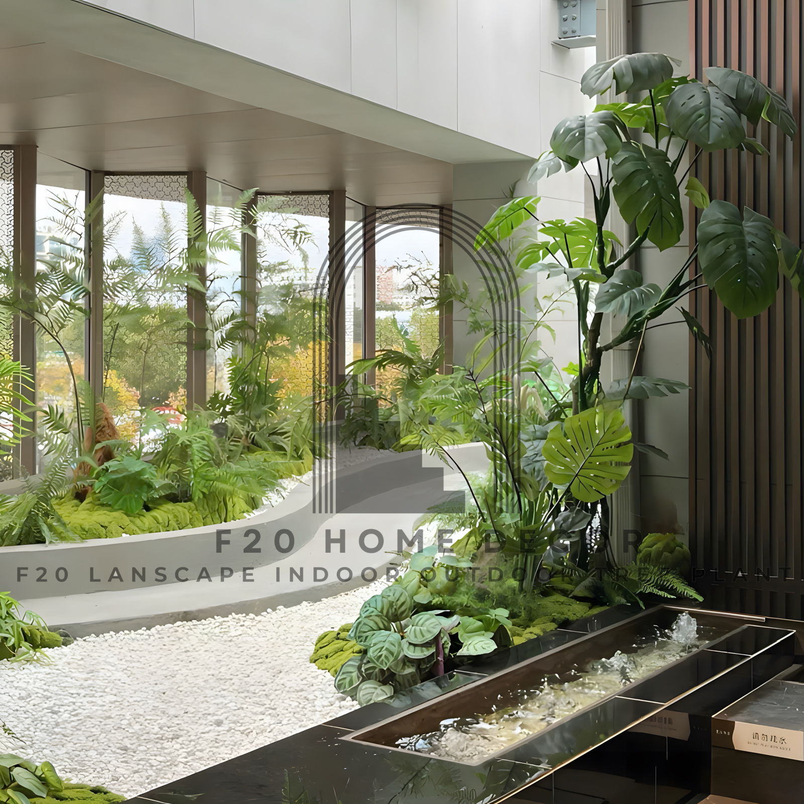 Update sân thượng bạn trở nên xanh mát với tiểu cảnh cây giả