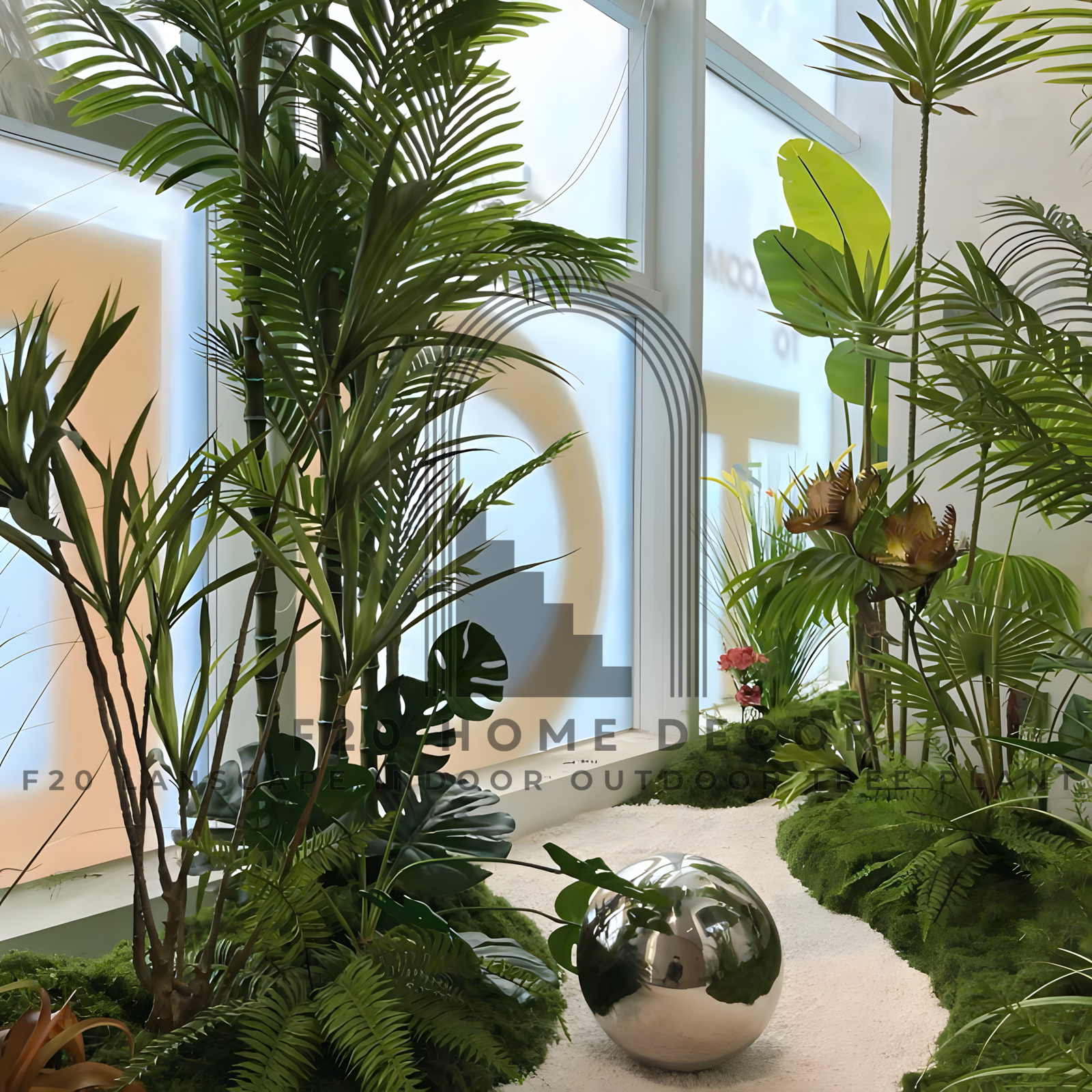 Checkin không gian cây cảnh giả nhiệt đới với vẻ đẹp bất duyệt