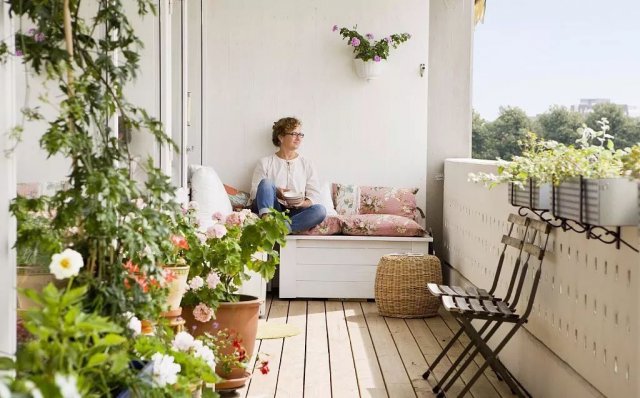 Vườn ngoài ban công