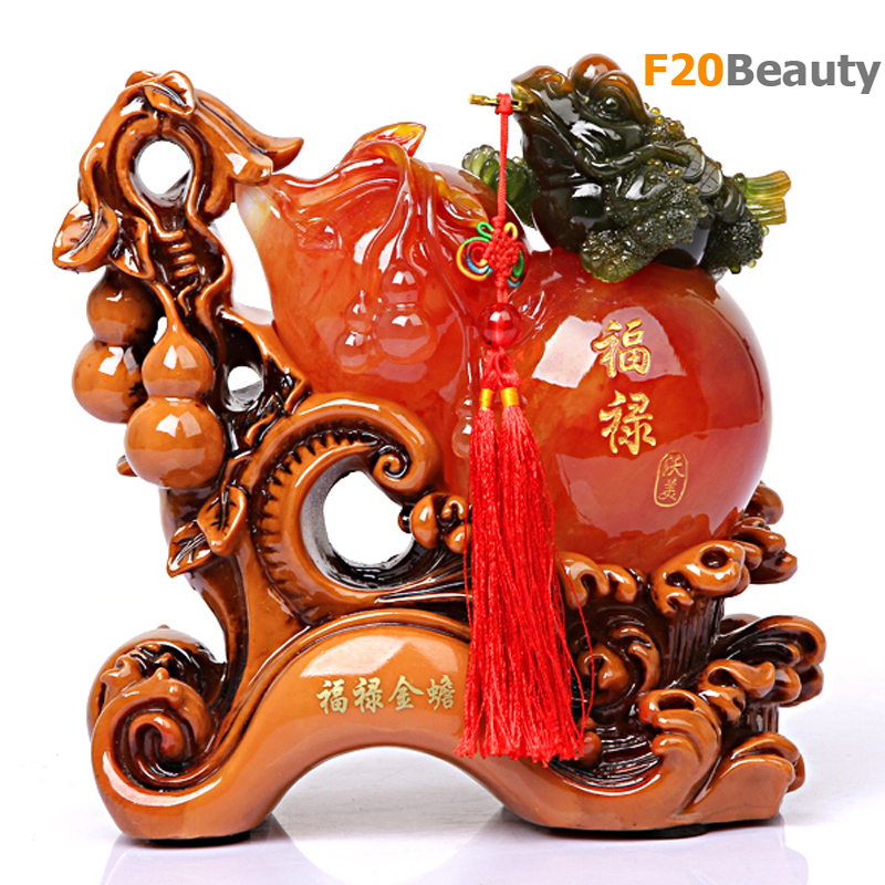 Linh vật thiềm thừ cưỡi hồ lo