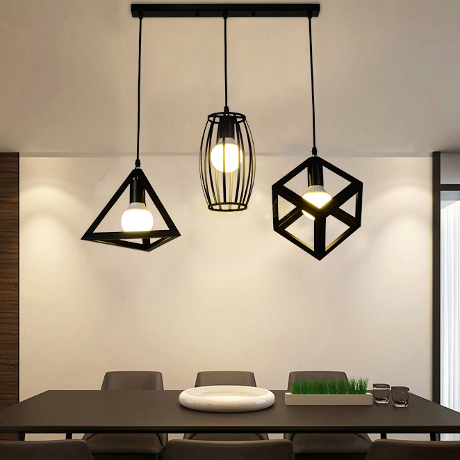 Bộ ba đèn thả trần phong cách Bắc Âu