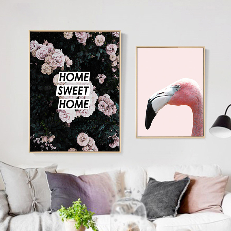 Bộ tranh treo tường hồng hạc