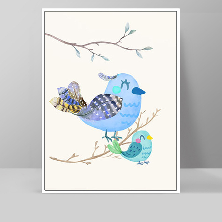 Tranh treo tường cặp chim bồ câu