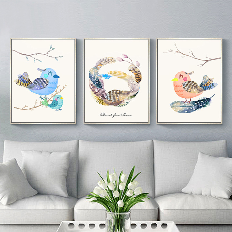 Tranh treo tường cặp chim bồ câu